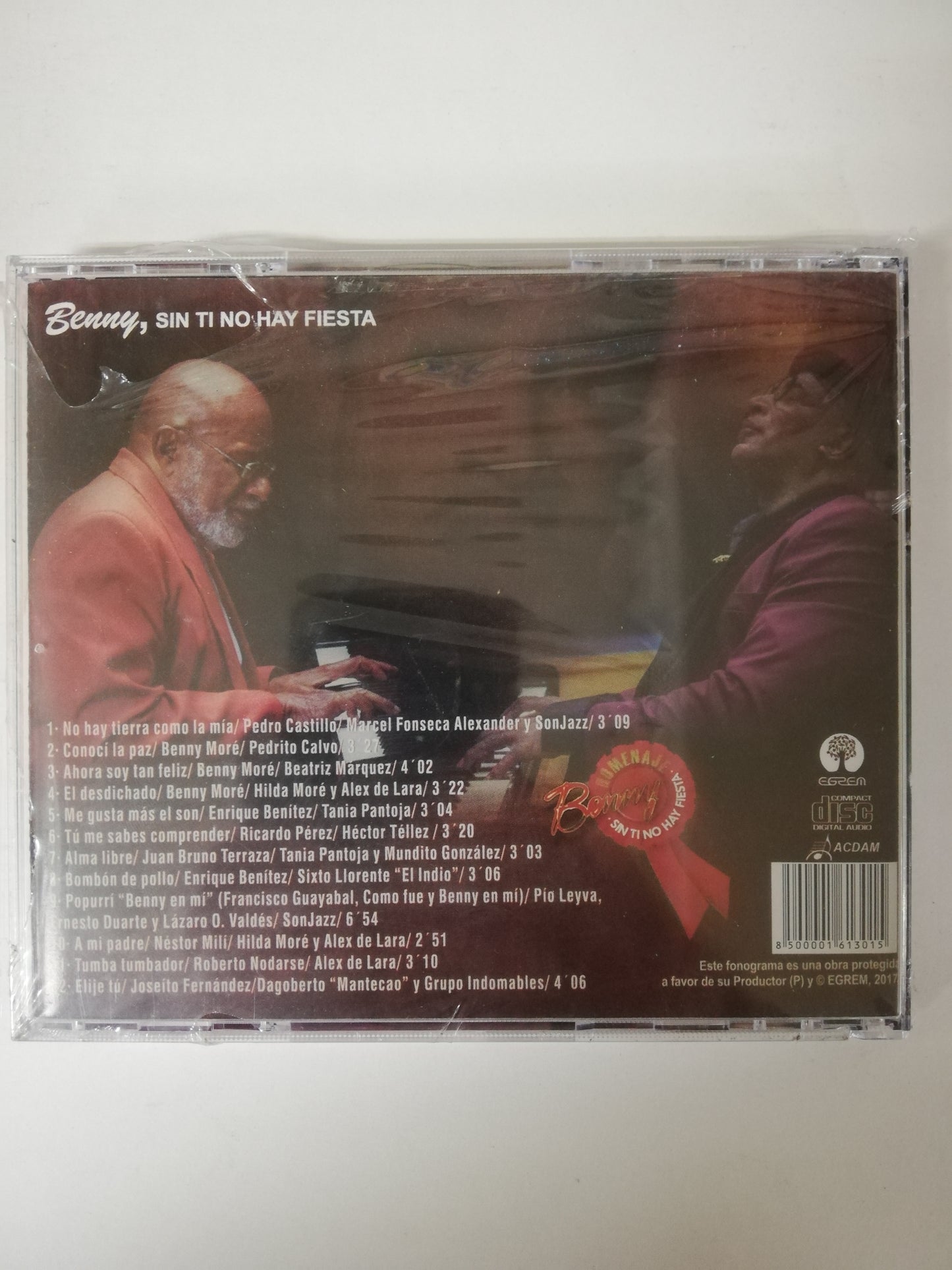 CD LAZARO VALDÉS Y LAZARITO VALDÉS - BENNY, SIN TI NO HAY FIESTA