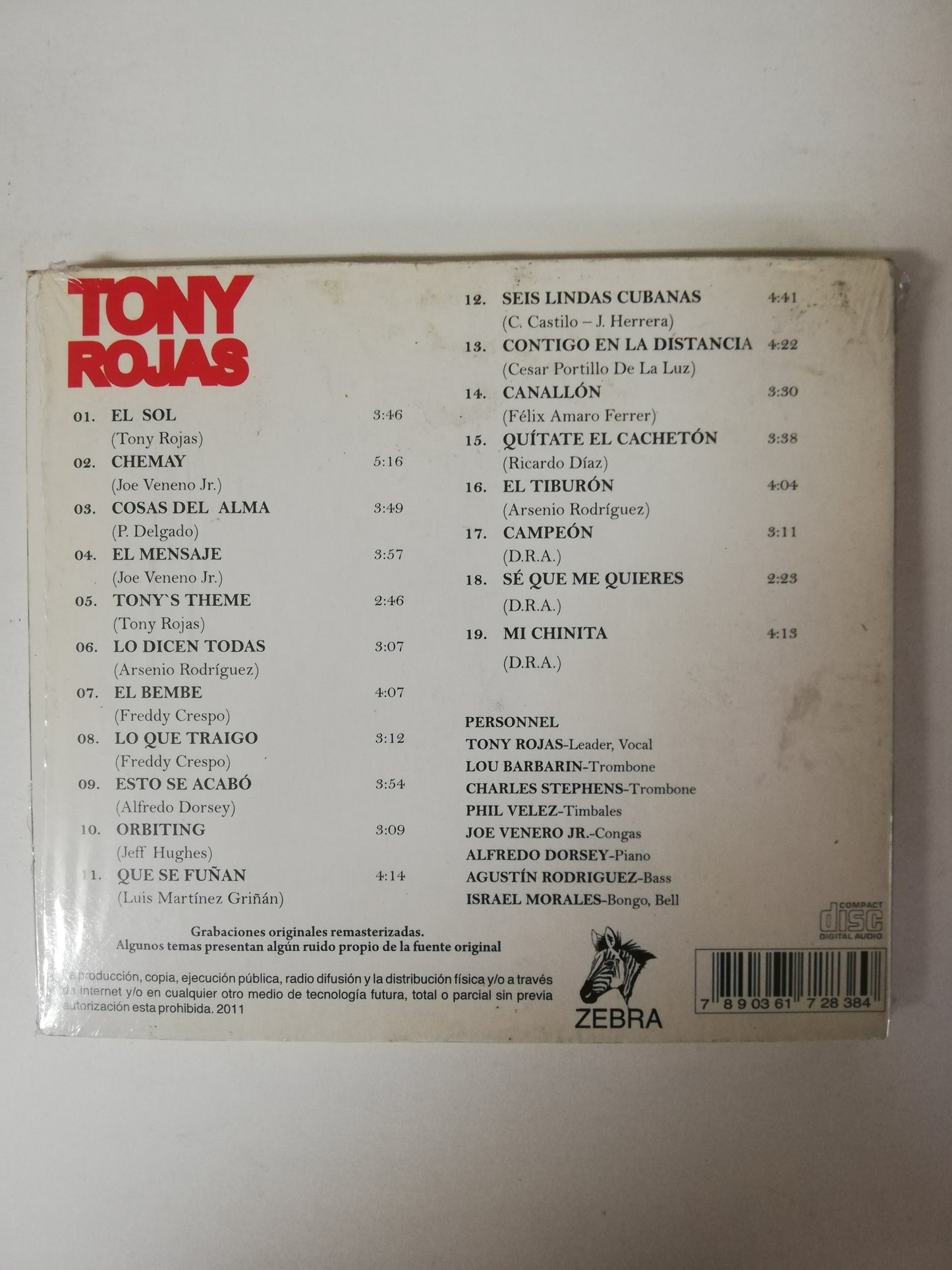 CD TONY ROJAS - GRANDES EXITOS