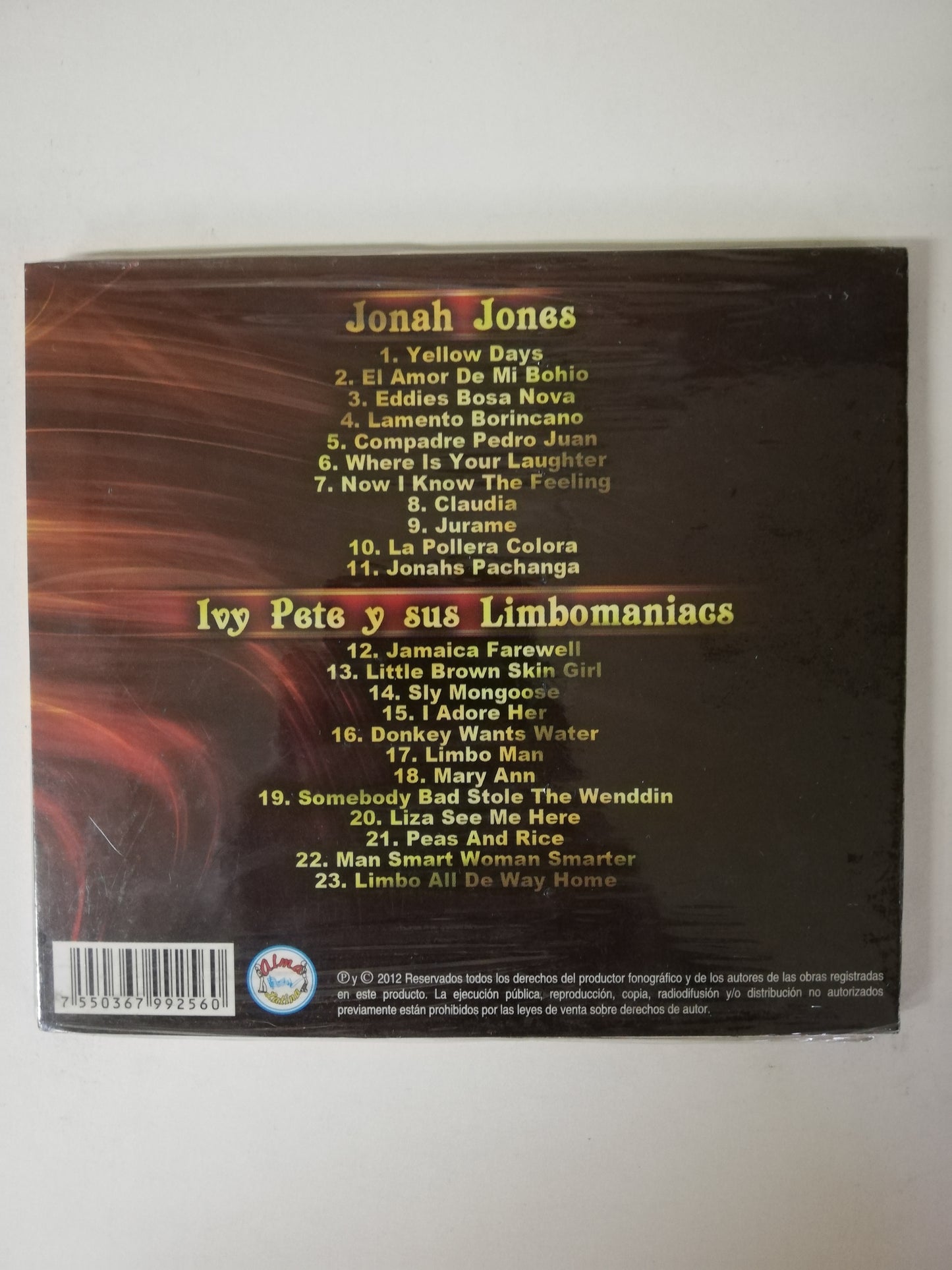 CD JONAH JONES - IVY PETE Y SU LIMBOMANIACS