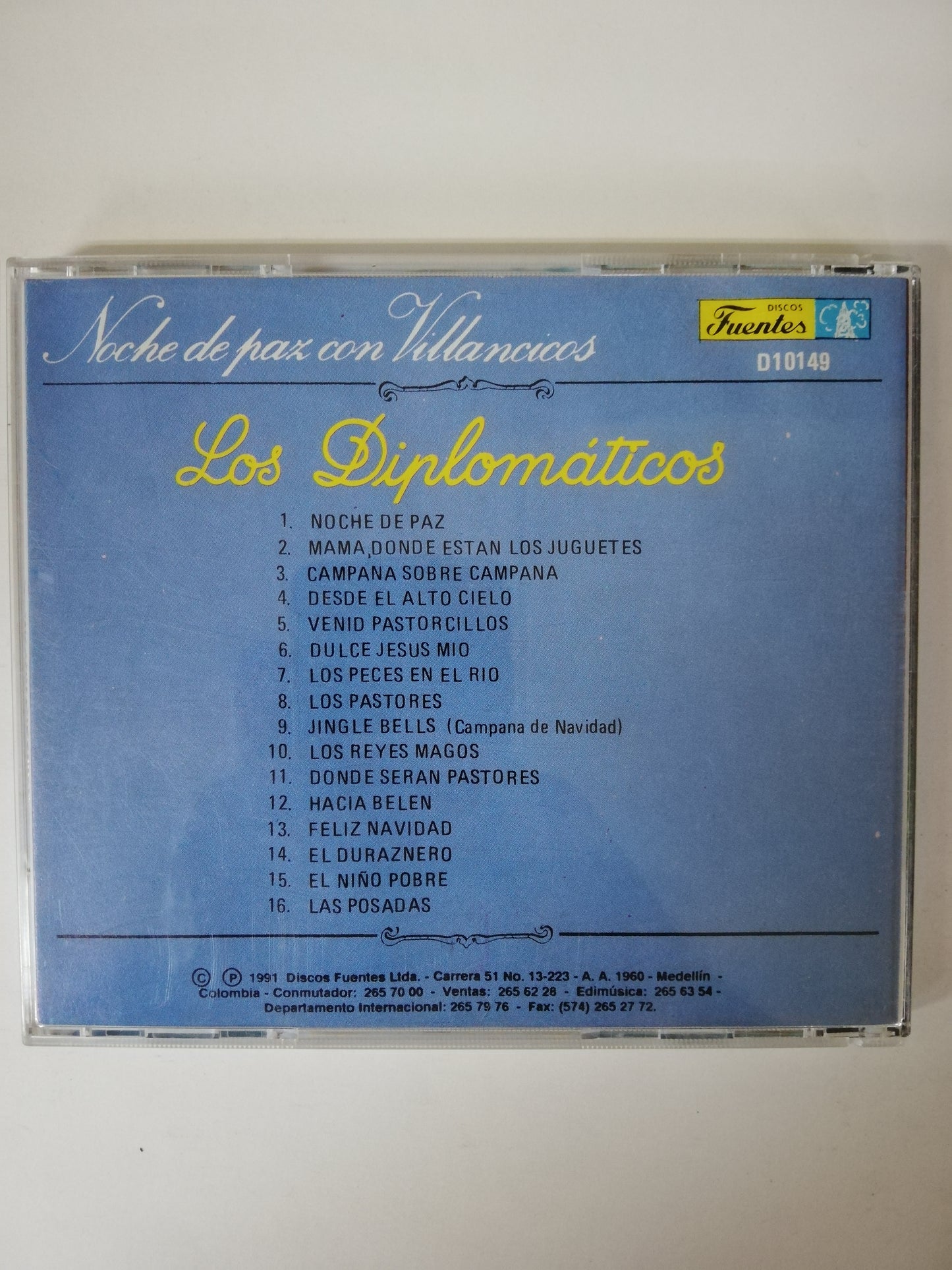 CD LOS DIPLOMATICOS - NOCHE DE PAZ CON VILLANCICOS - 16 INSTRUMENTALES