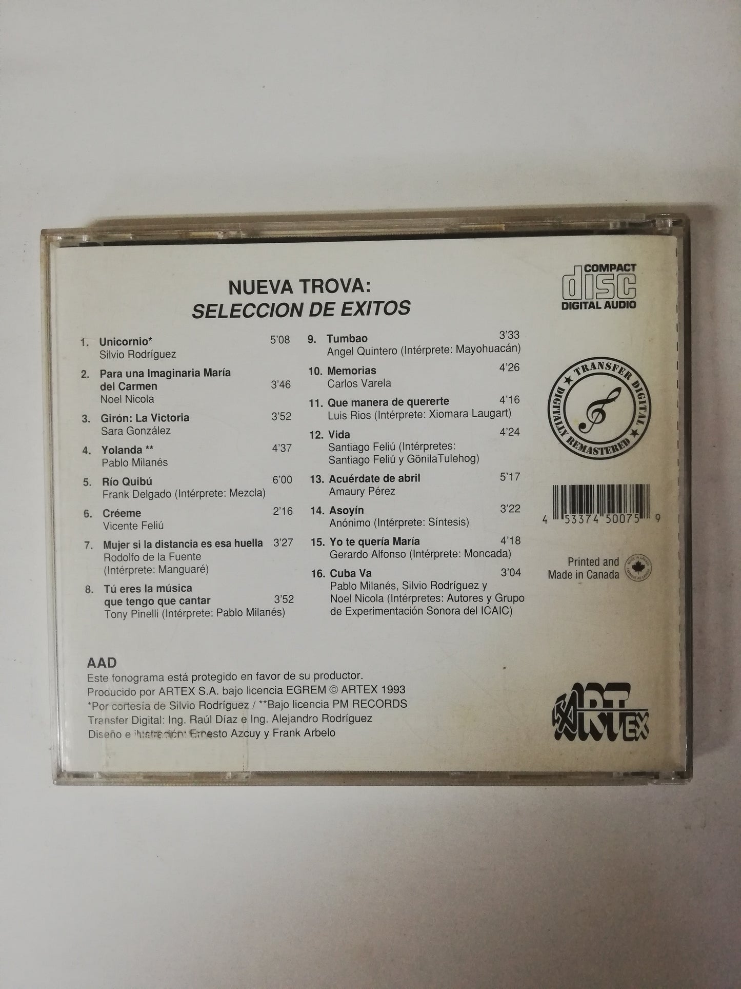 CD NUEVA TROVA - SELECCIÓN DE EXITOS