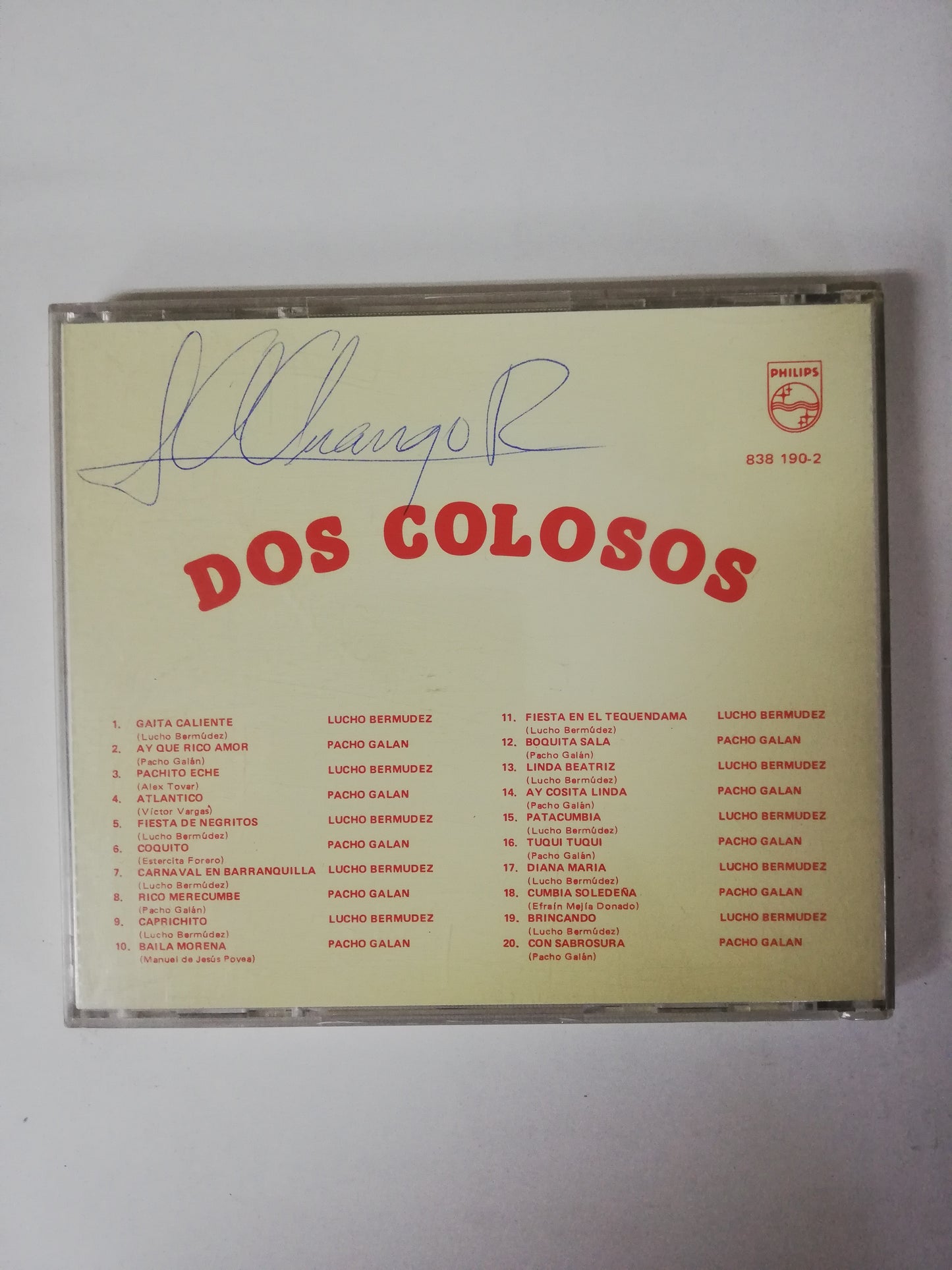 CD PACHO GALÁN Y LUCHO BERMUDEZ - DOS COLOSOS