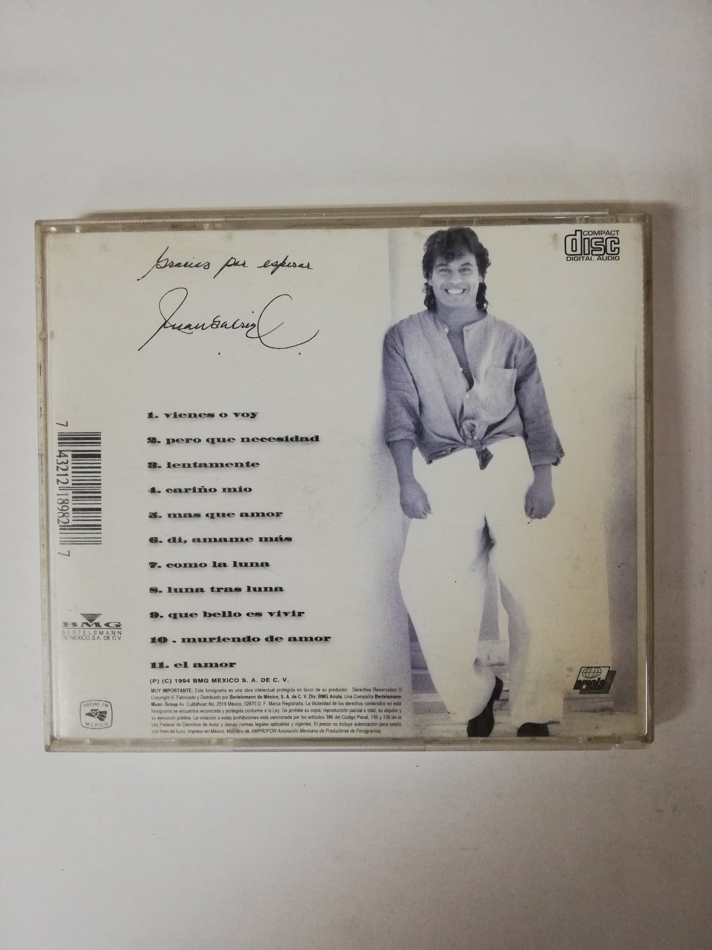 CD JUAN GABRIEL - GRACIAS POR ESPERAR