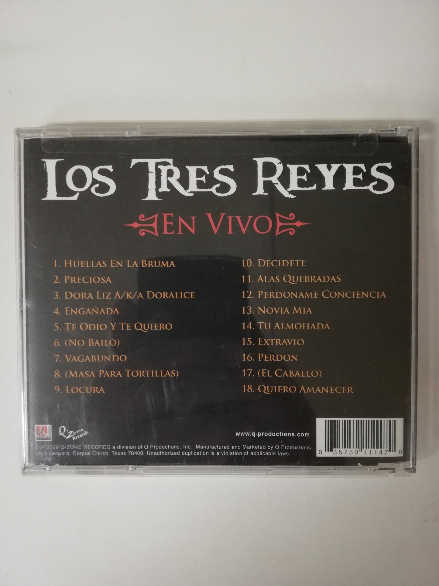 CD LOS TRES REYES - EN VIVO