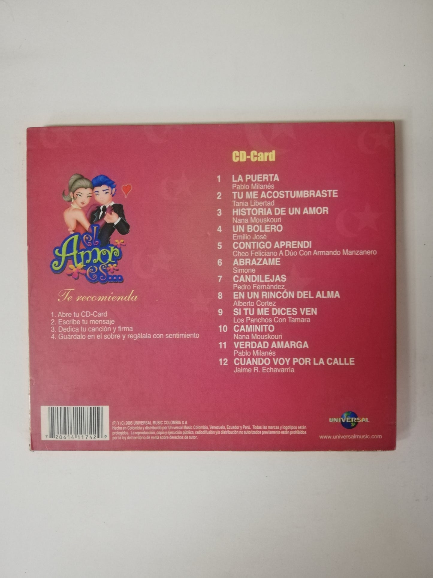CD EL AMOR ES... UN BOLERO -VARIOS INTÉRPRETES
