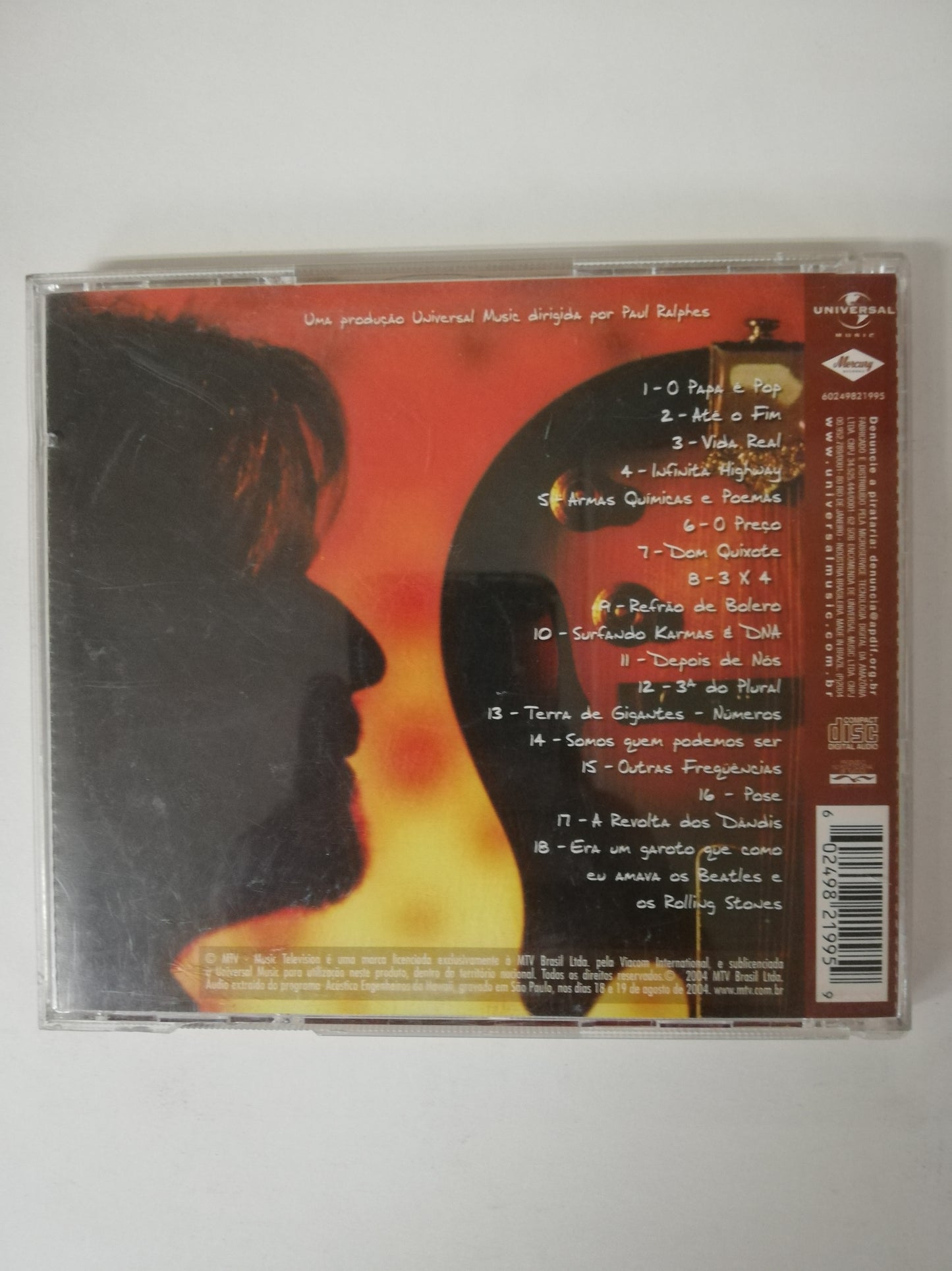 CD ENGENHEIROS DO HAWAII - ACÚSTICO MTV