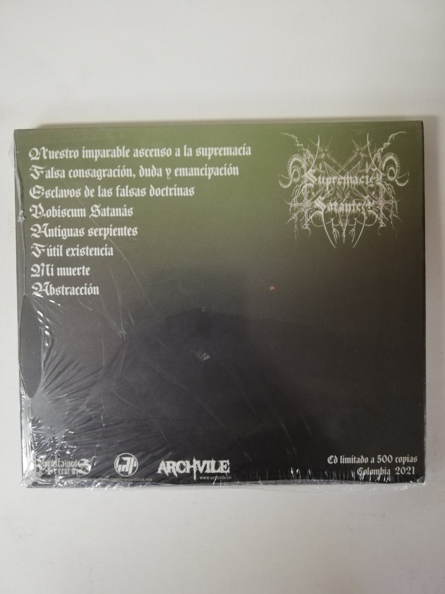 CD SUPREMACIA SATANICA - BLASFEMO COMPENDIO ENTRE LA VIDA Y LA MUERTE
