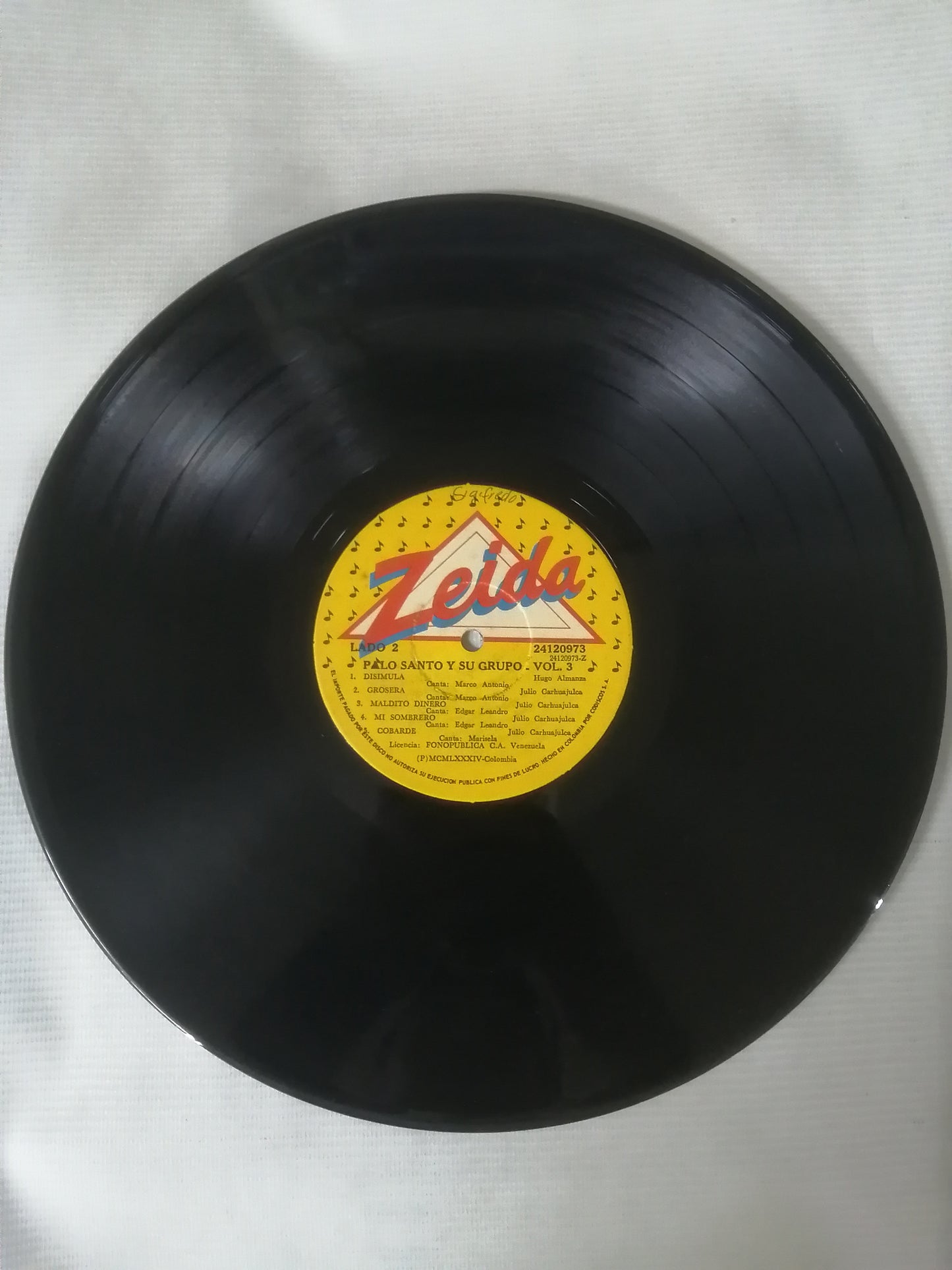 LP PALO SANTO - PALO SANTO Y SU GRUPO VOL. 3