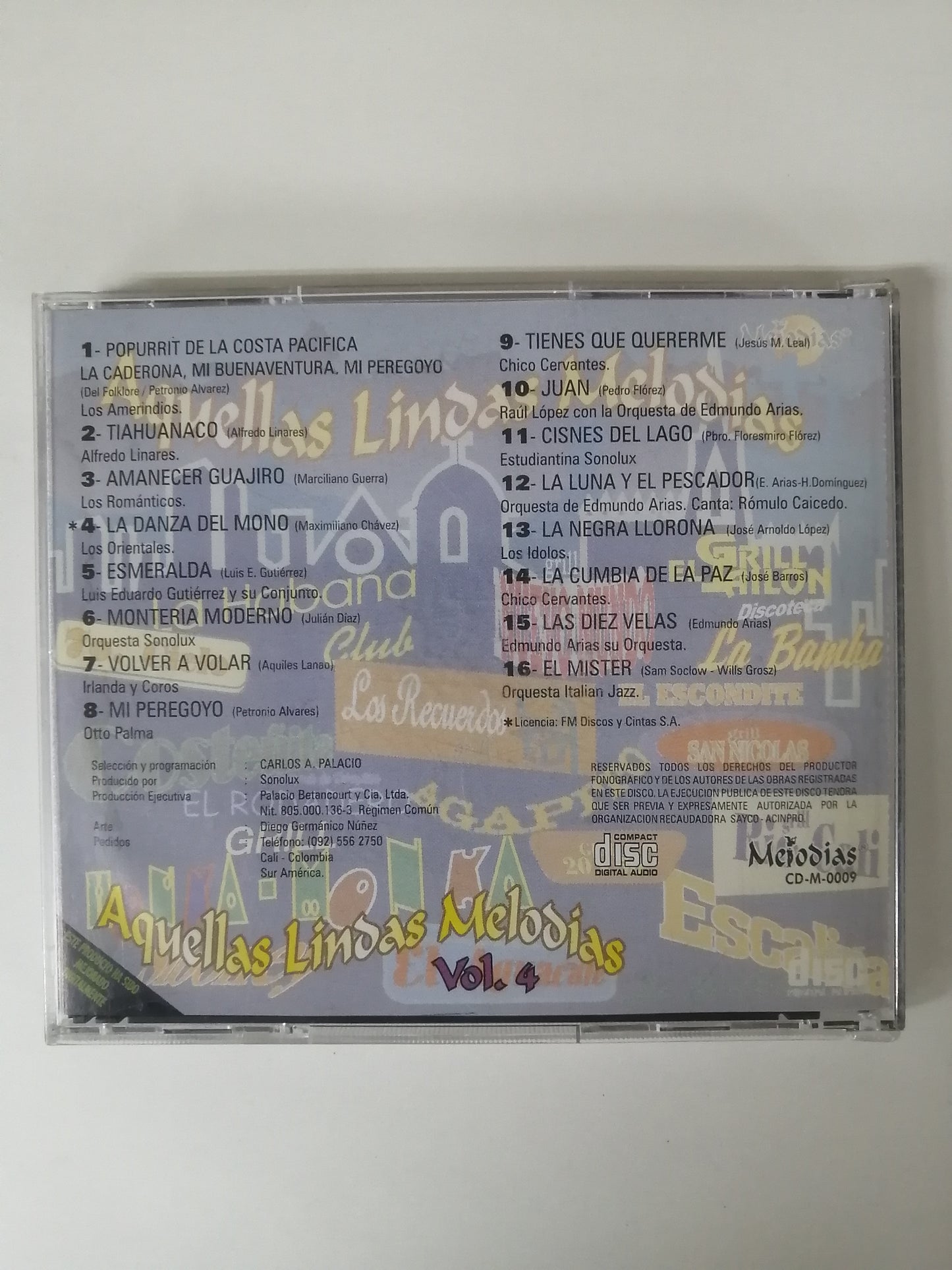 CD AQUELLAS LINDAS MELODIAS - AQUELLAS LINDAS MELODIAS VOL. 4