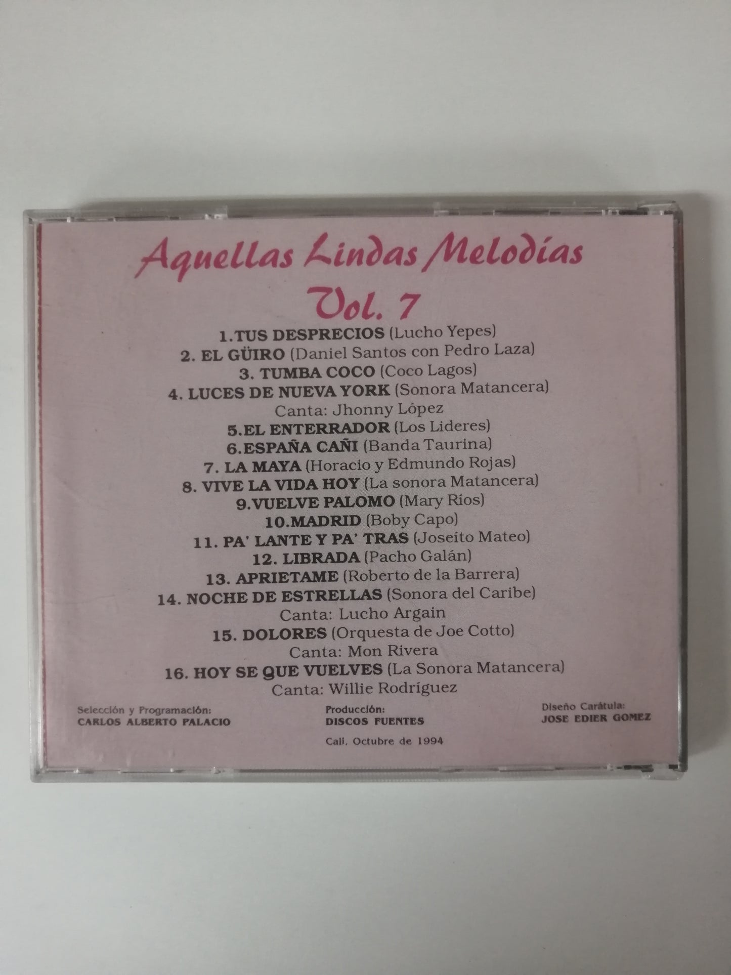 CD AQUELLAS LINDAS MELODIAS - AQUELLAS LINDAS MELODIAS VOL. 7