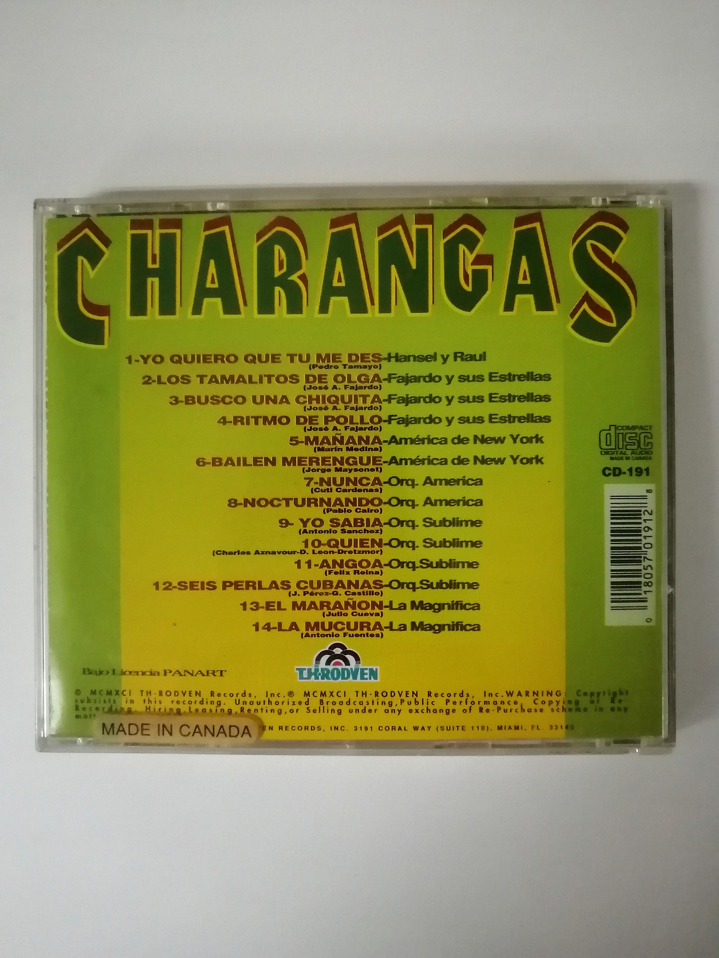 CD CHARANGAS CON SUS ARTISTAS ORIGINALES - VARIOS INTÉRPPRETES