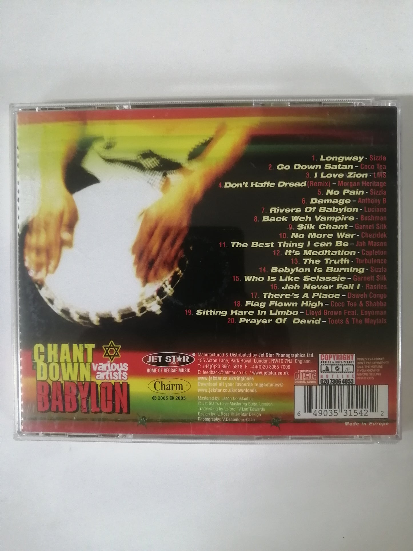 CD CHANT DOWN BABYLON - VARIOUS ARTISTS