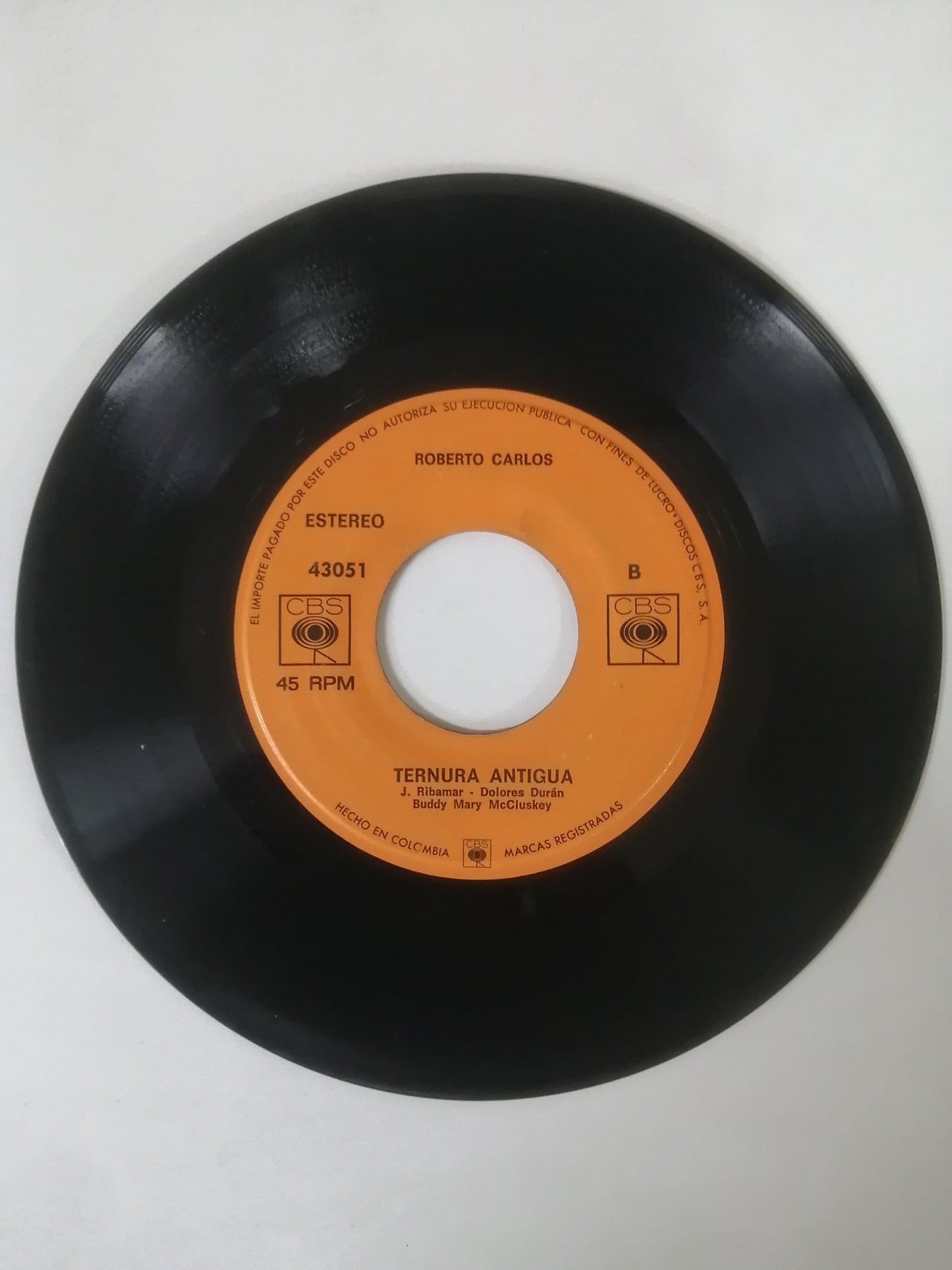 VINILO ROBERTO CARLOS - COMO ES GRANDE MI AMOR POR TI / TERNURA ANTIGUA