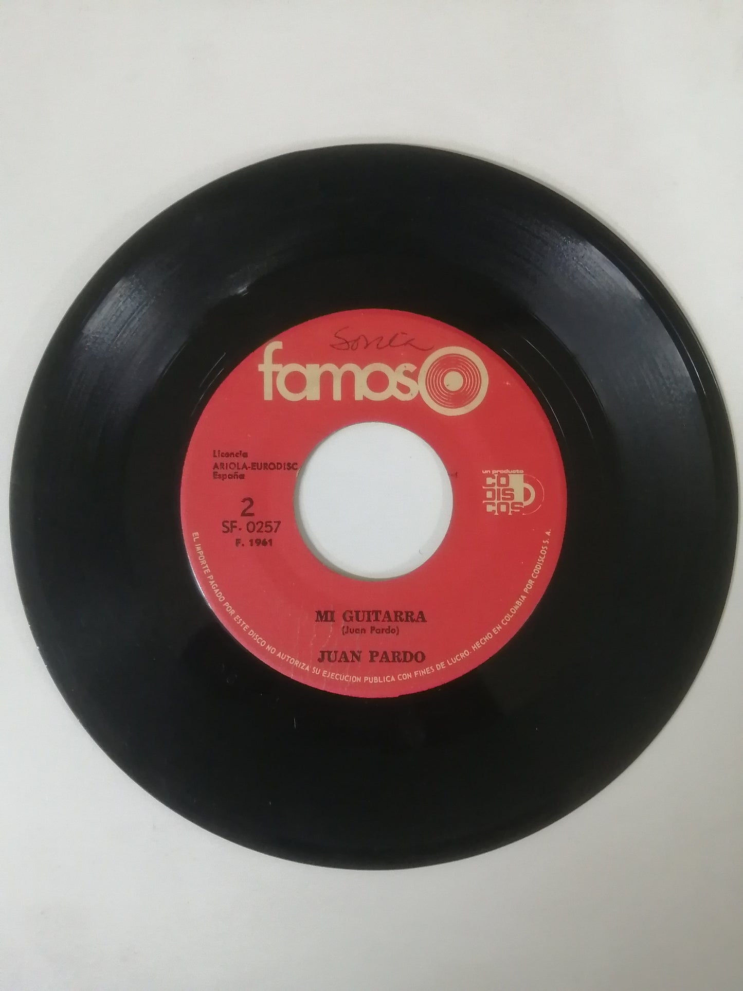 VINILO JUAN PARDO - MARIA MAGDALENA / MI GUITARRA