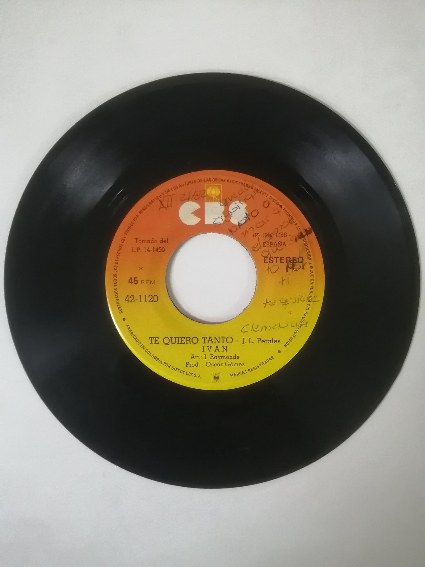 VINILO IVAN - ERA INVIERNO / TE QUIERO TANTO