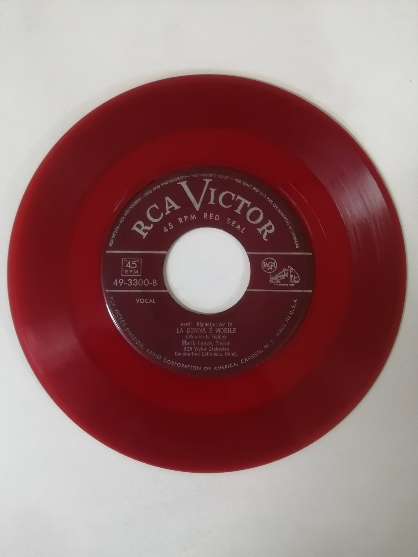 VINILO MARIO LANZA - THE LOVELIEST NIGHT OF THE YEAR / LA DONNA É MOBILE