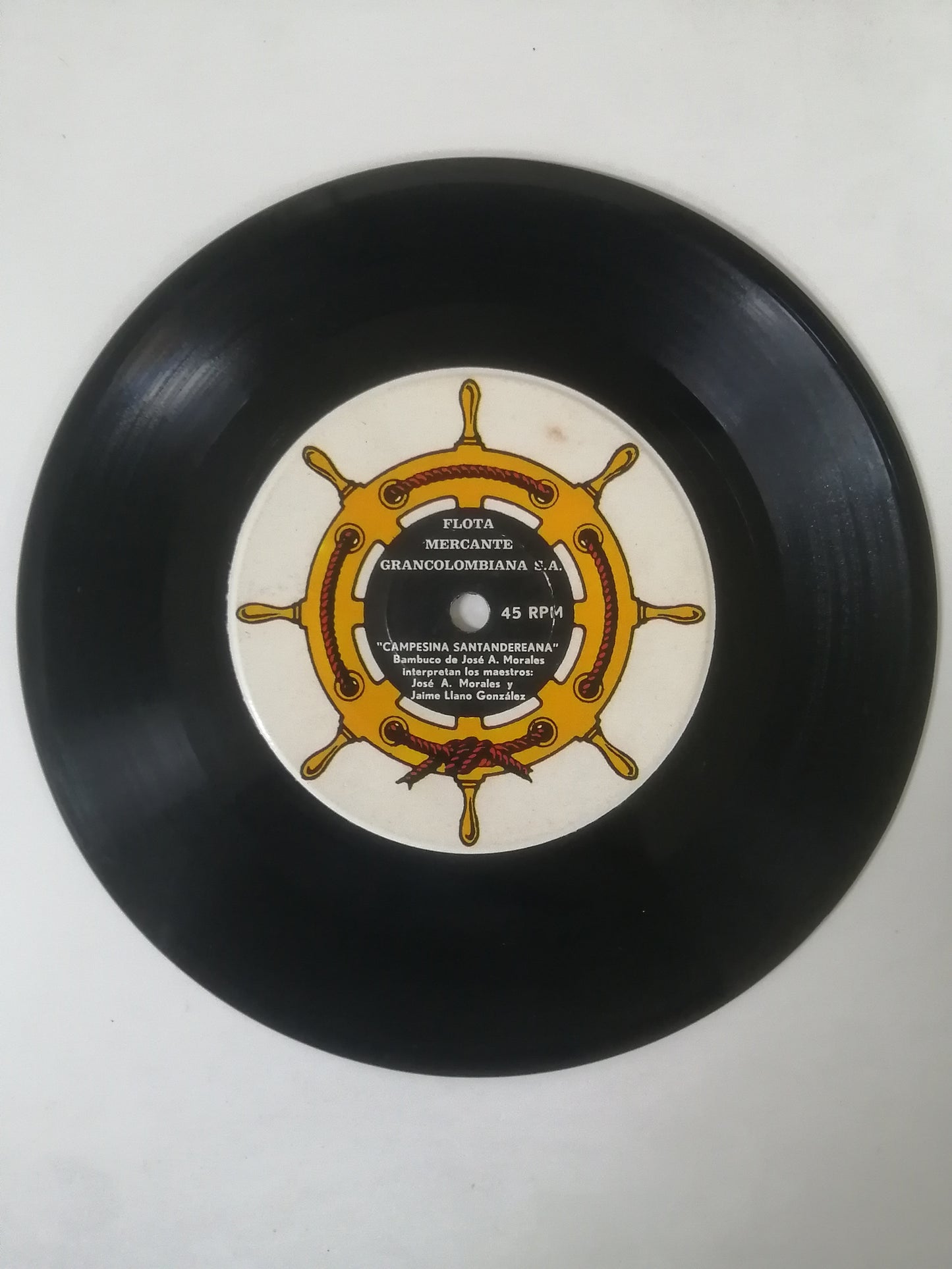 VINILO JOSE A. MORALES Y JAIME LLANO GONZALEZ - EL MARINERO / CAMPESINA SANTANDEREANA