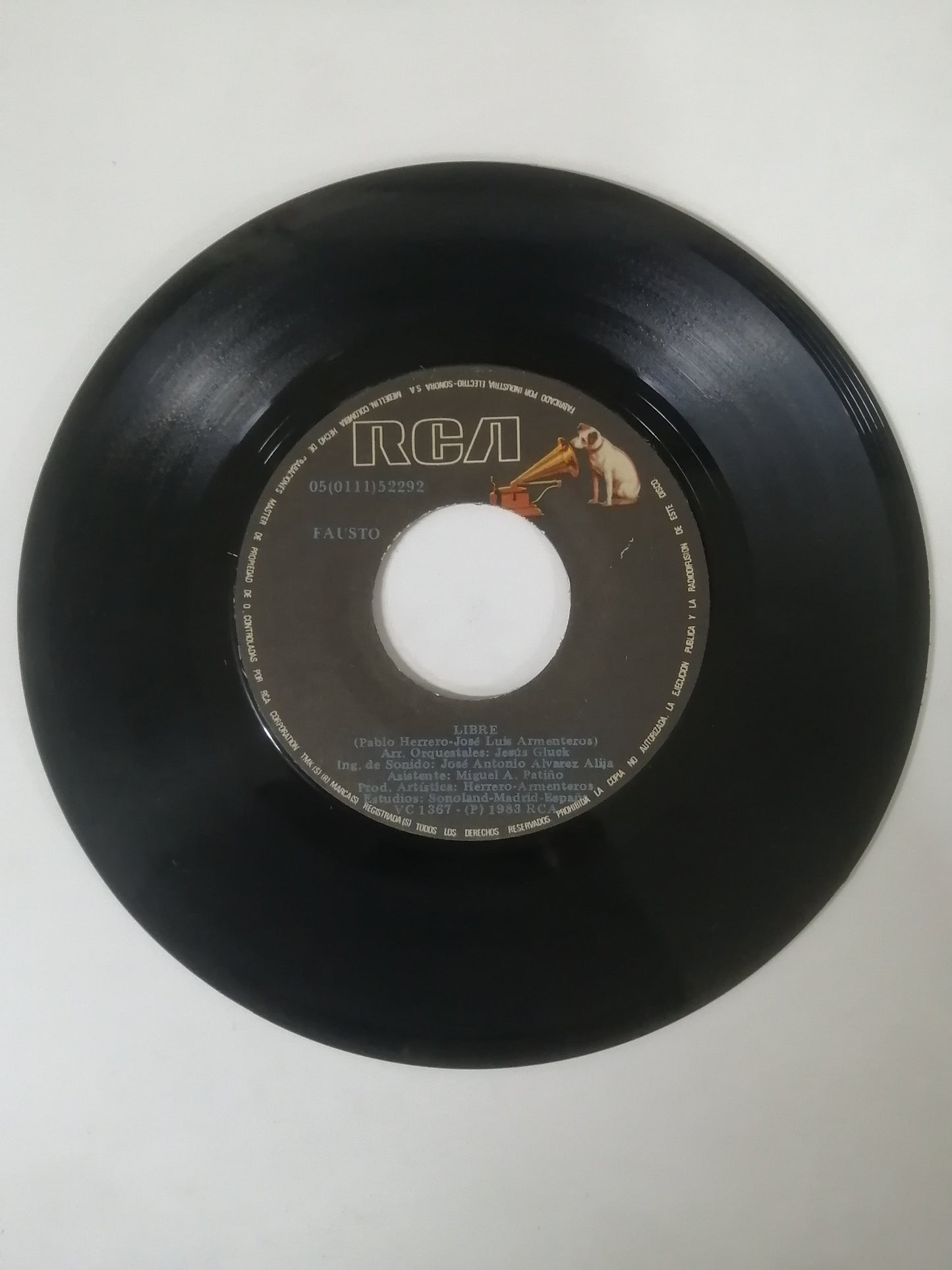 VINILO FAUSTO - UNA NOCHE MAS / LIBRE