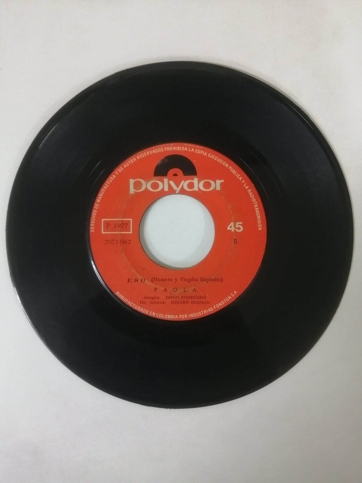 VINILO PAOLA - PESARES / ESO