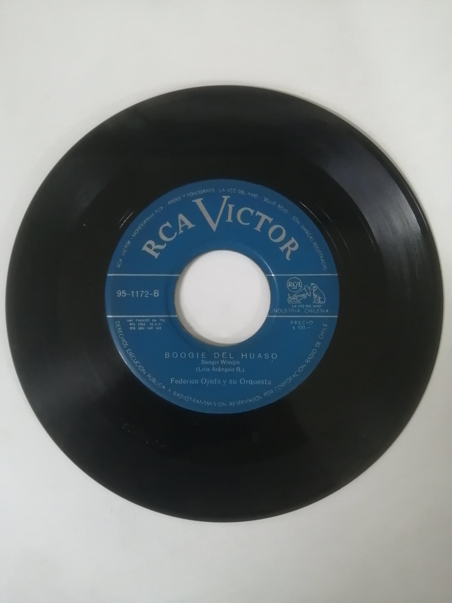 VINILO FEDERICO OJEDA Y SU ORQUESTA - LUNA, LUNITA / BOOGIE DEL HUASO