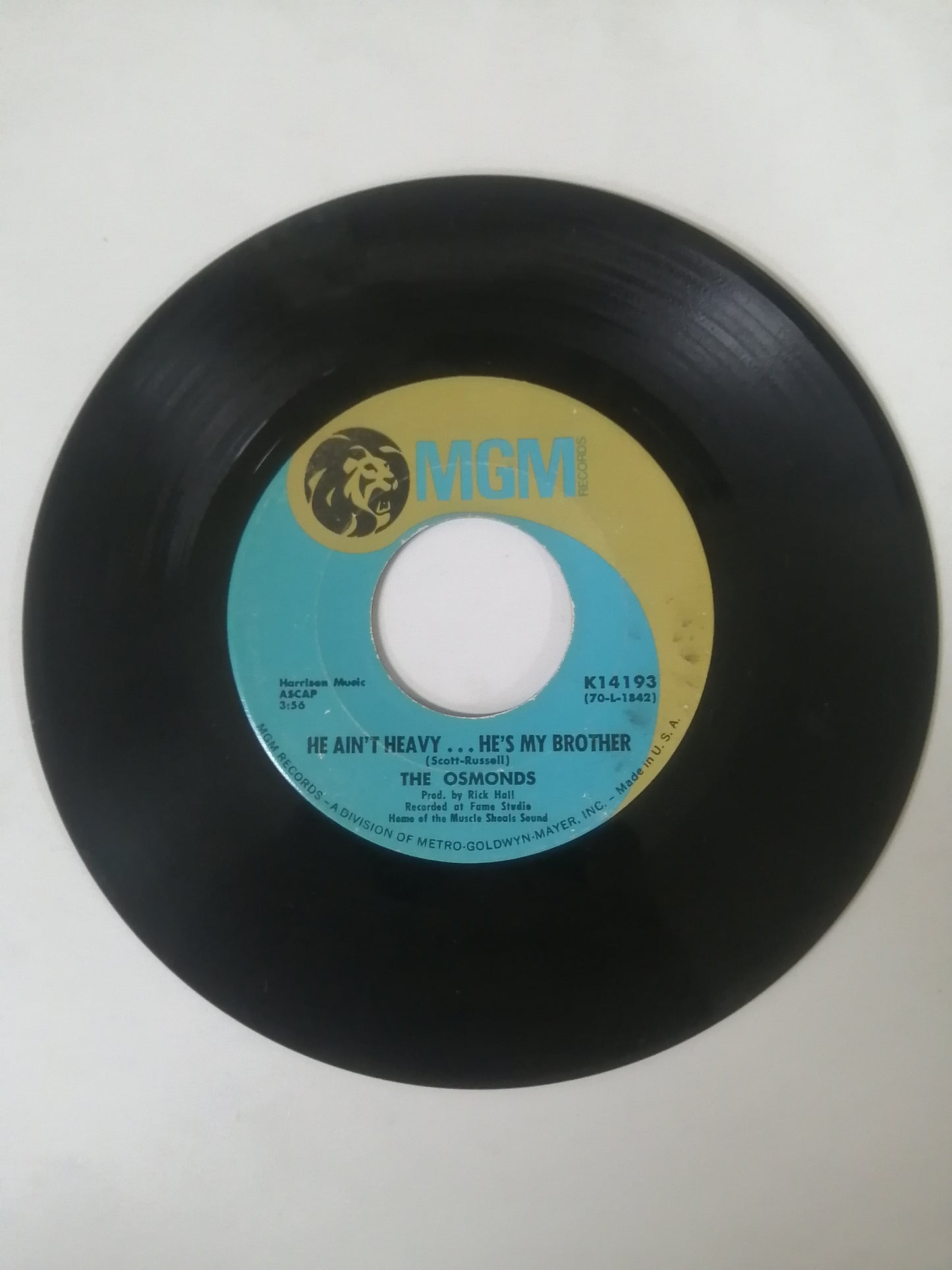 VINILO THE OSMONDS - ONE BAD APPLE / HE AIN´T HEAVY...HE´S MY BROTHER