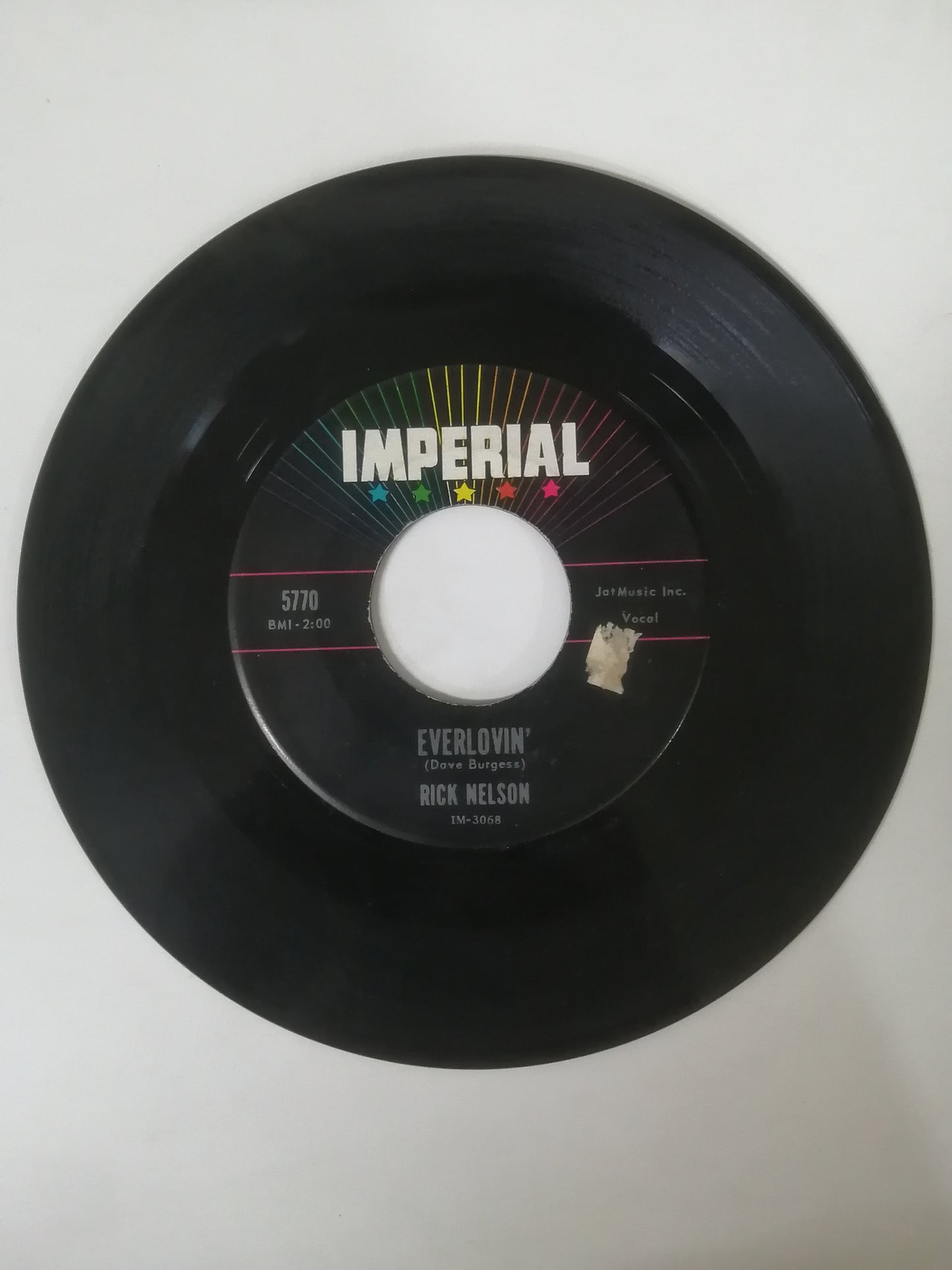 VINILO RICK NELSON - EVERLOVIN´ / A WONDER LIKE YOU