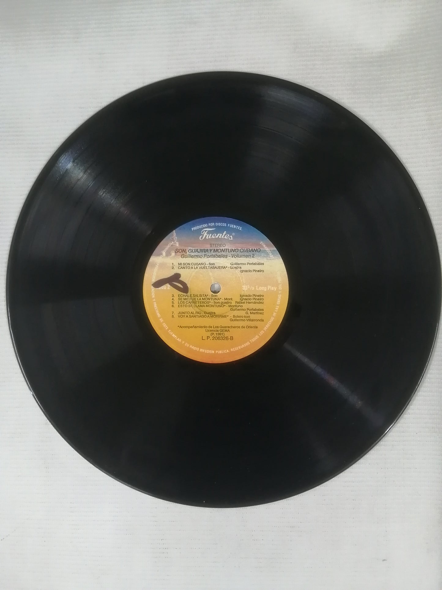 LP GUILLERMO PORTABALES - 16 EXITOS CON SUS GUITARRAS Y CON LOS GUARACHEROS DE ORIENTE VOL. 2