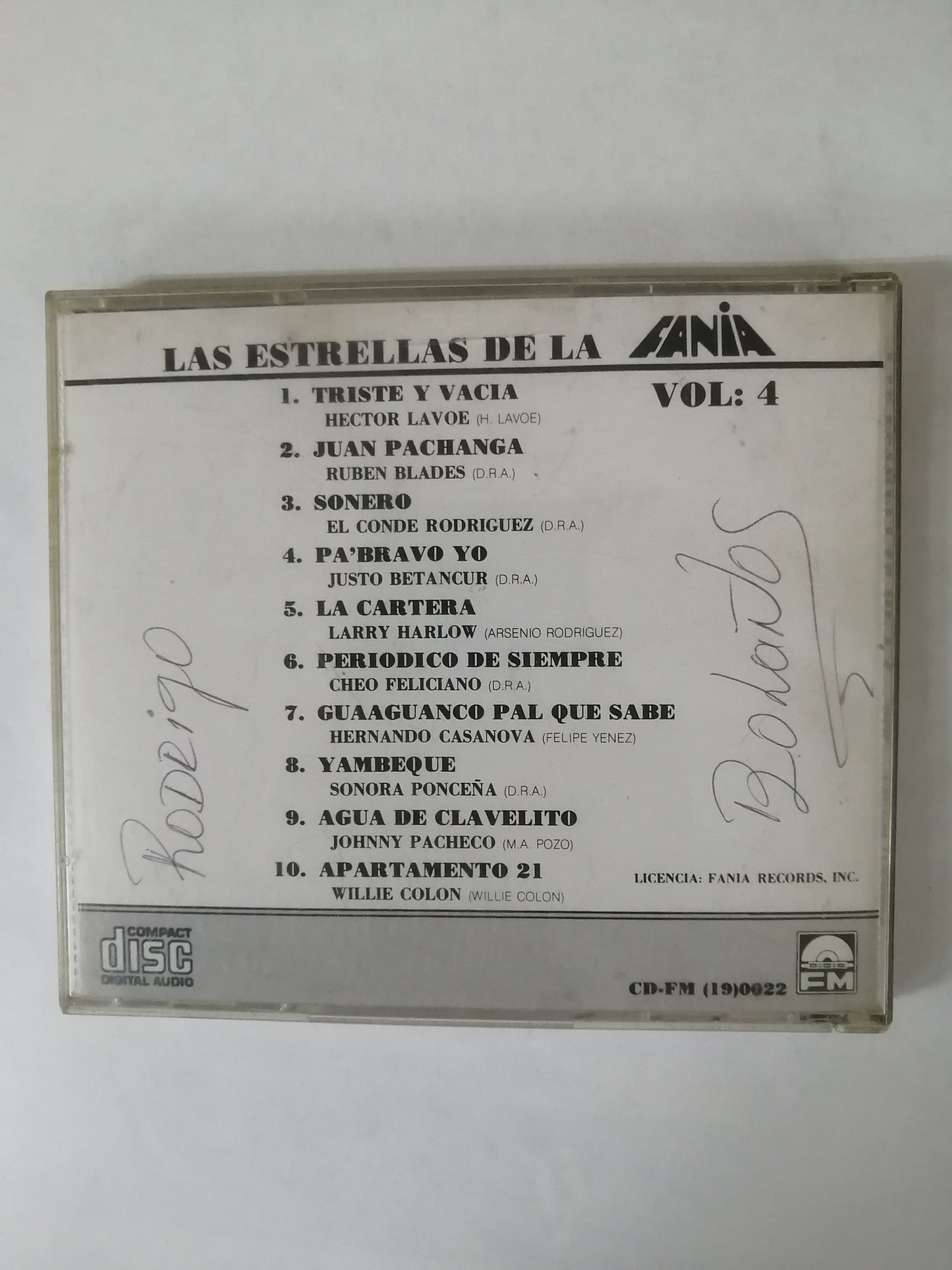 CD FANIA ALL STARS - LAS ESTRELLAS DE LA FANIA VOL. 4