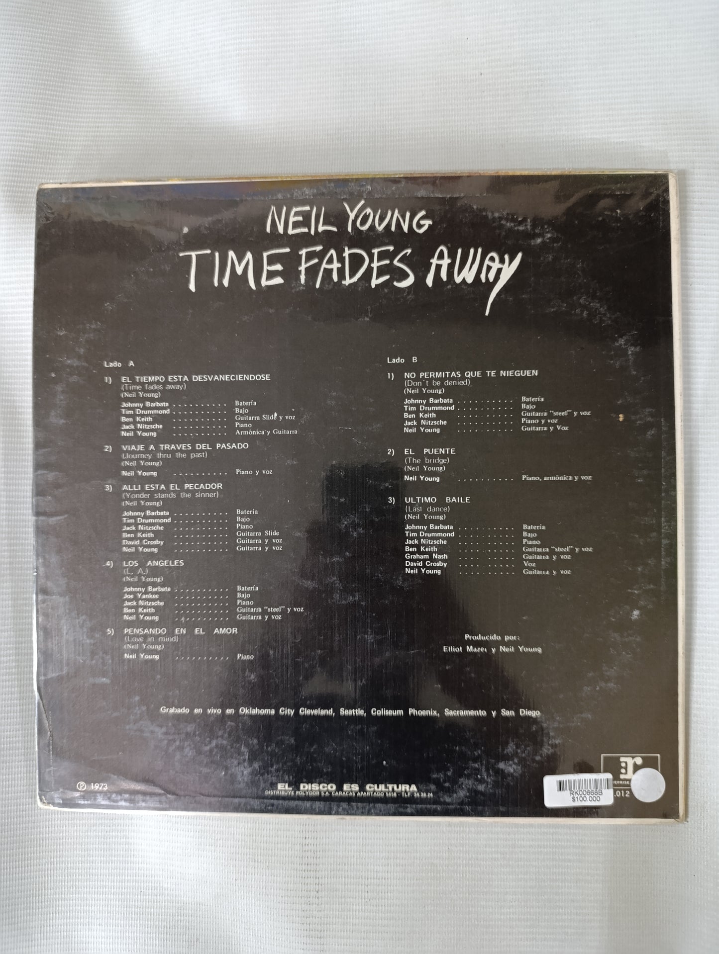 LP NEIL YOUNG - TIME FADES AWAY