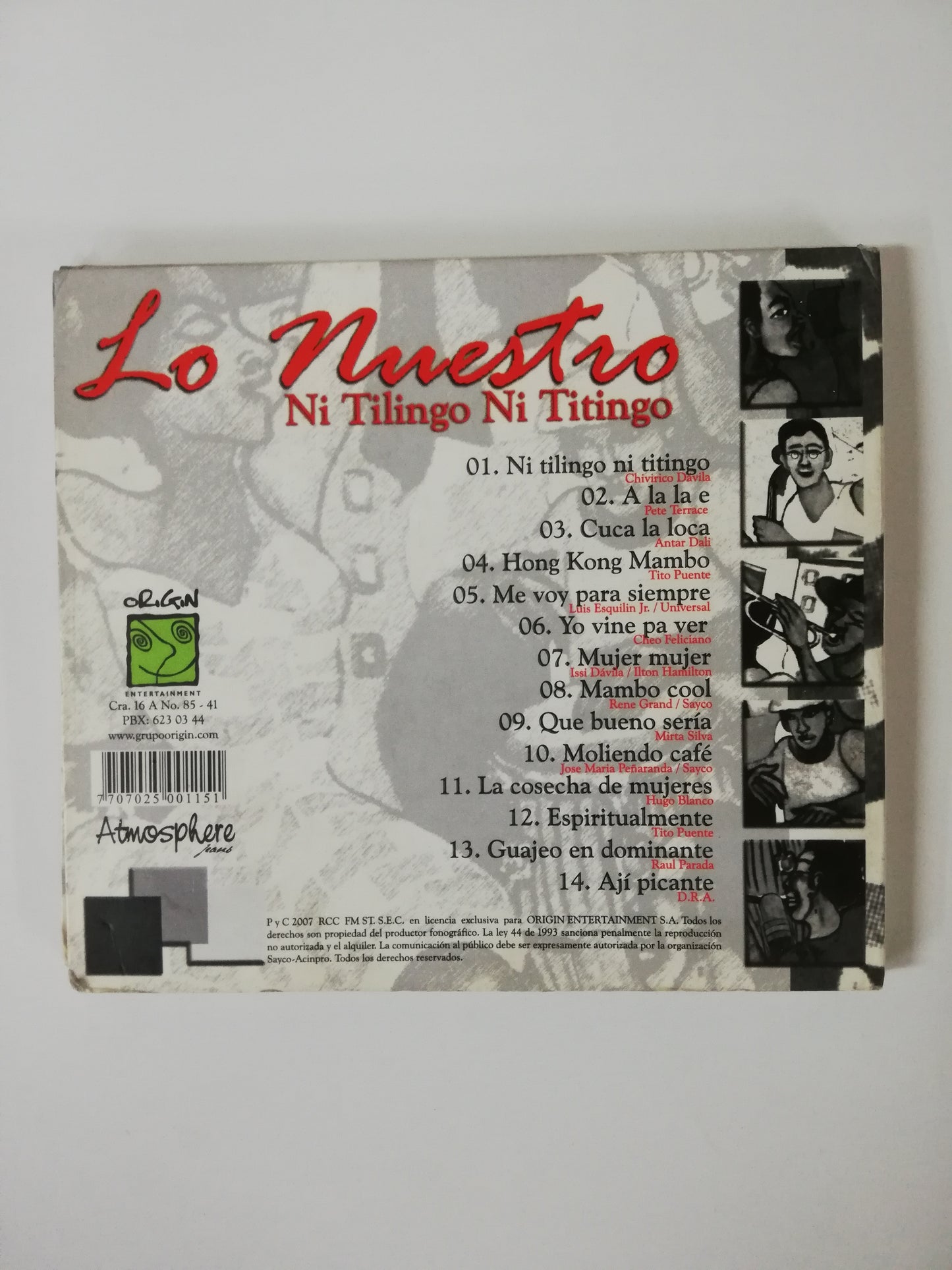 CD LO NUESTRO - NI TILINGO NI TITINGO