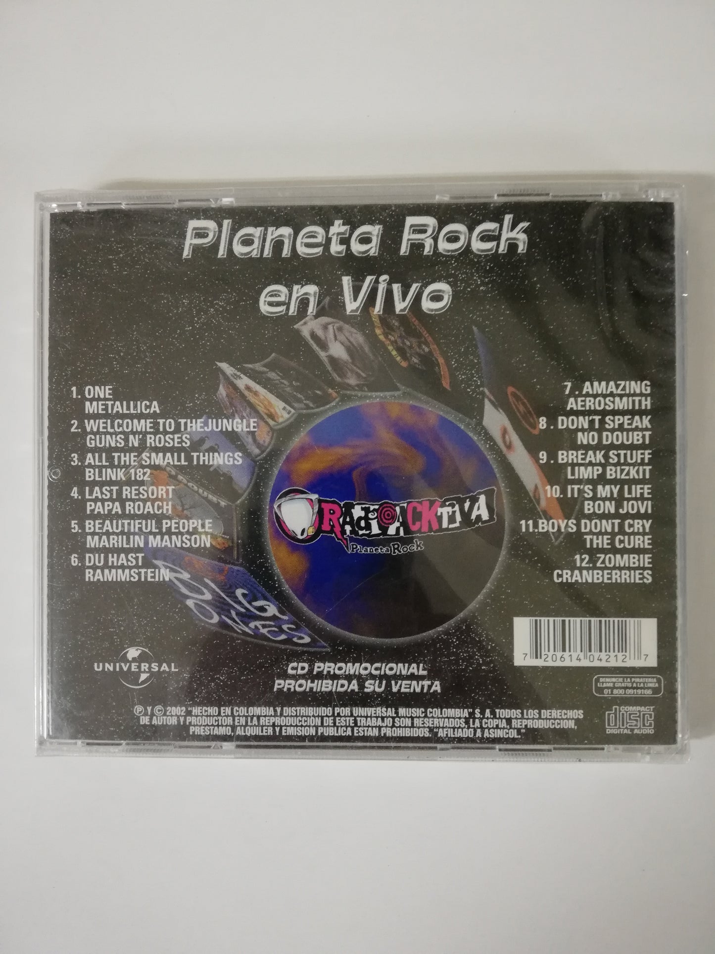 CD PLANETA ROCK EN VIVO - RADIOACKTIVA PLANETA ROCK
