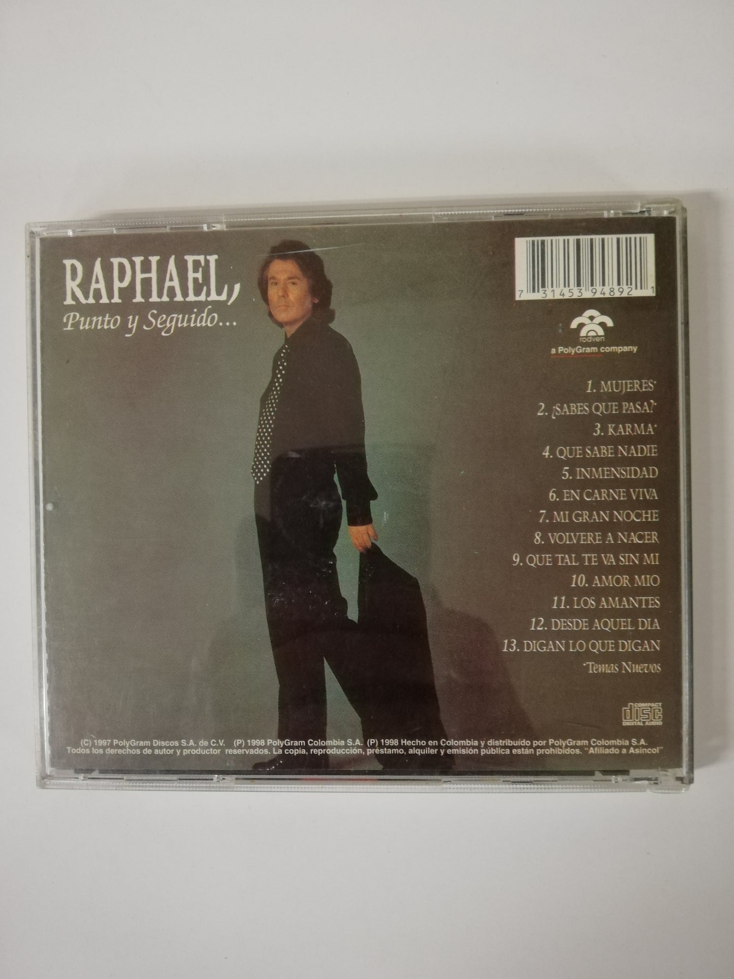 CD RAPHAEL - PUNTO Y SEGUIDO...
