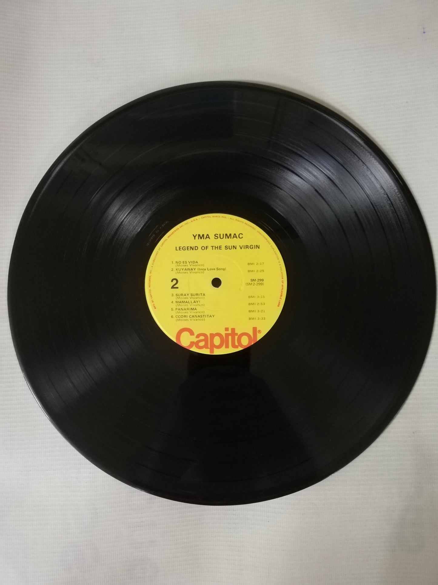 LP YMA SUMAC, MUSIC BY MOISES VIVANCA - LEGEND OF THE SUN VIRGIN