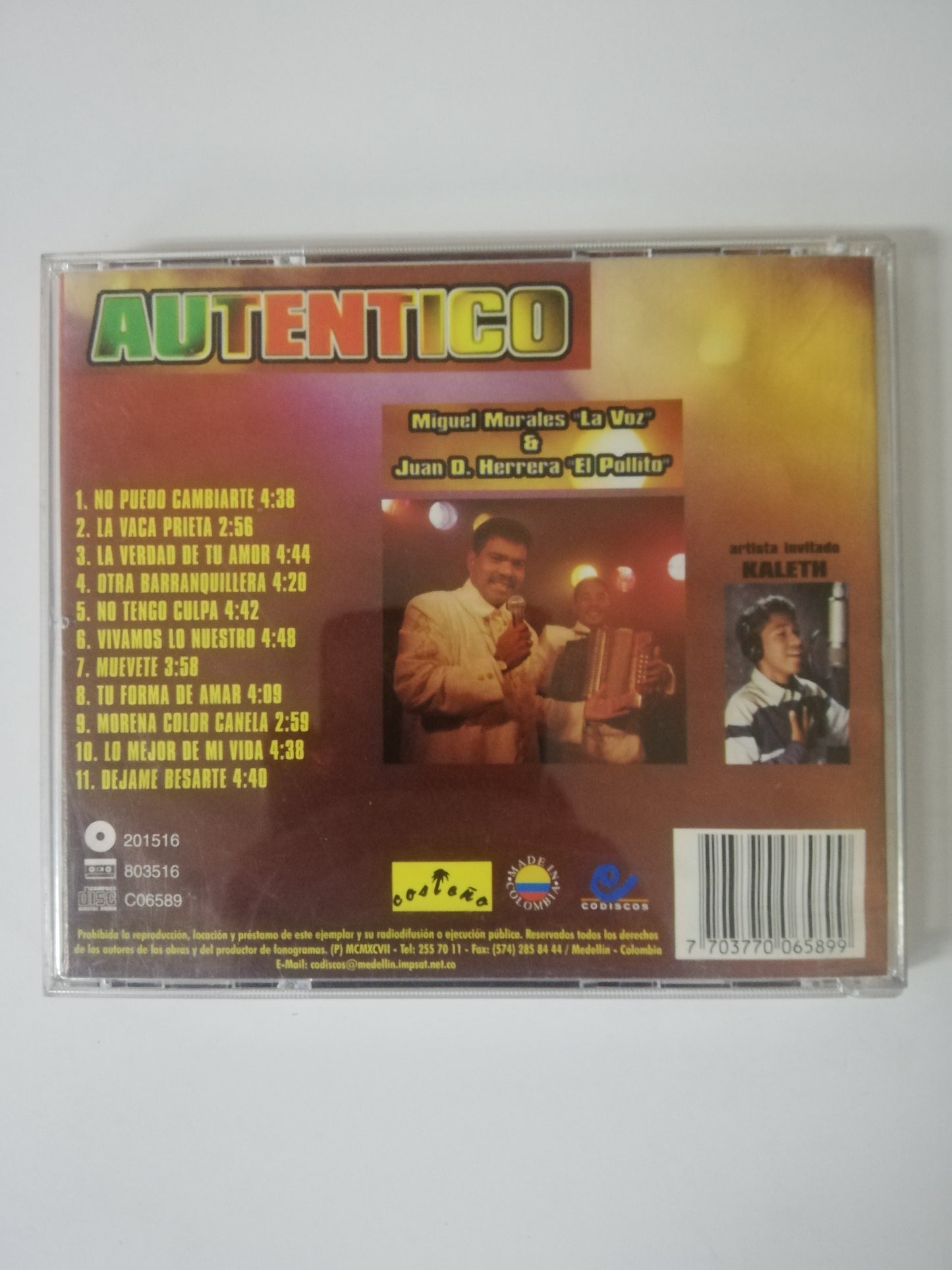 CD MIGUEL MORALES & JUAN D. HERRERA "EL POLLITO" - AUTENTICO