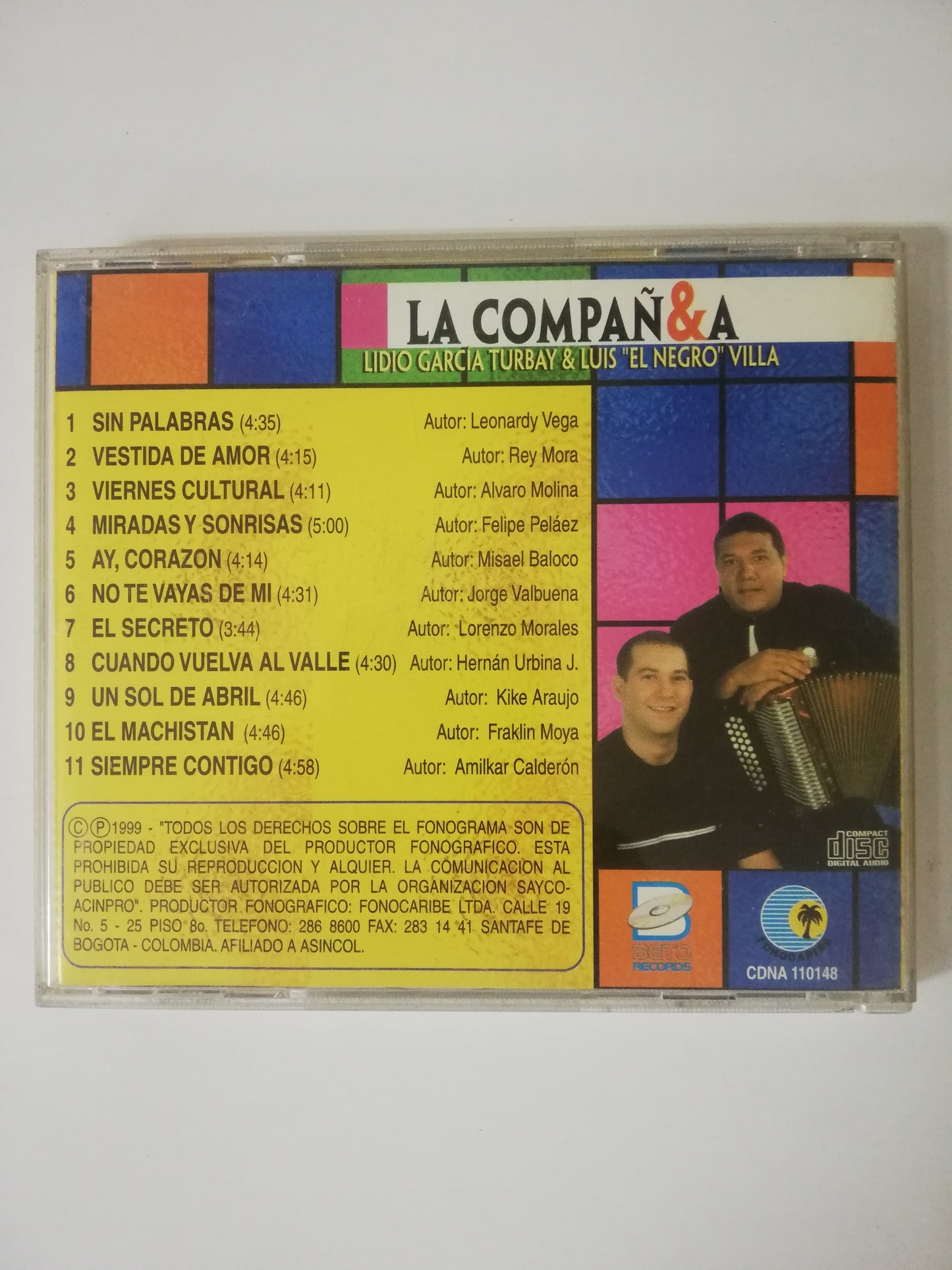 CD LIDIO GARCIA TURBAY & LUIS "EL NEGRO" VILLA - VUELVE LA COMPAÑIA