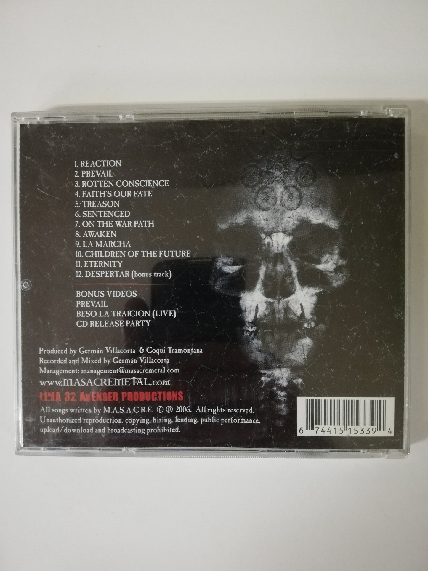 CD M.A.S.A.C.R.E - ON THE WARPATH