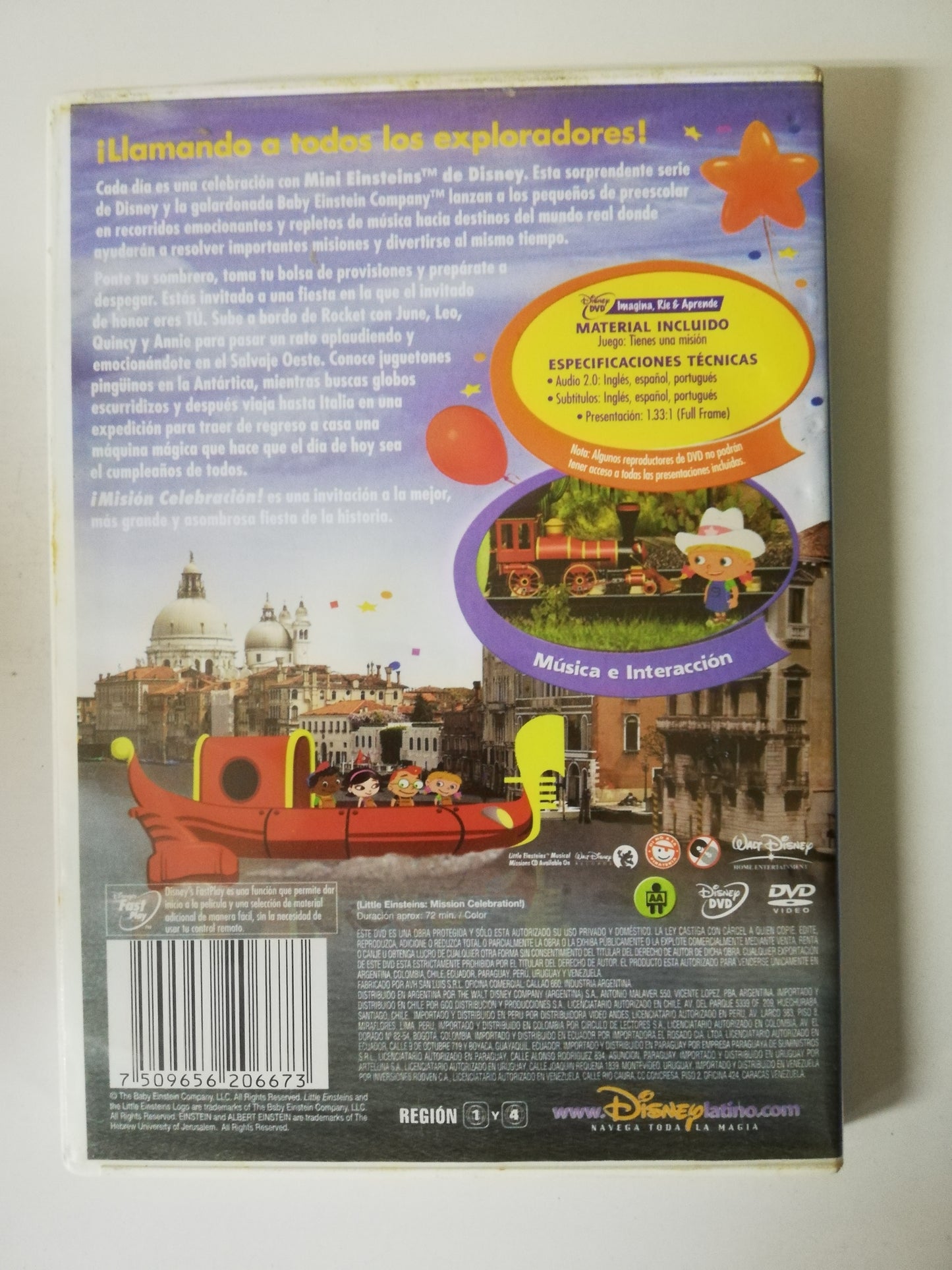 DVD MINI EINSTEINS - MISIÓN CELEBRACIÓN