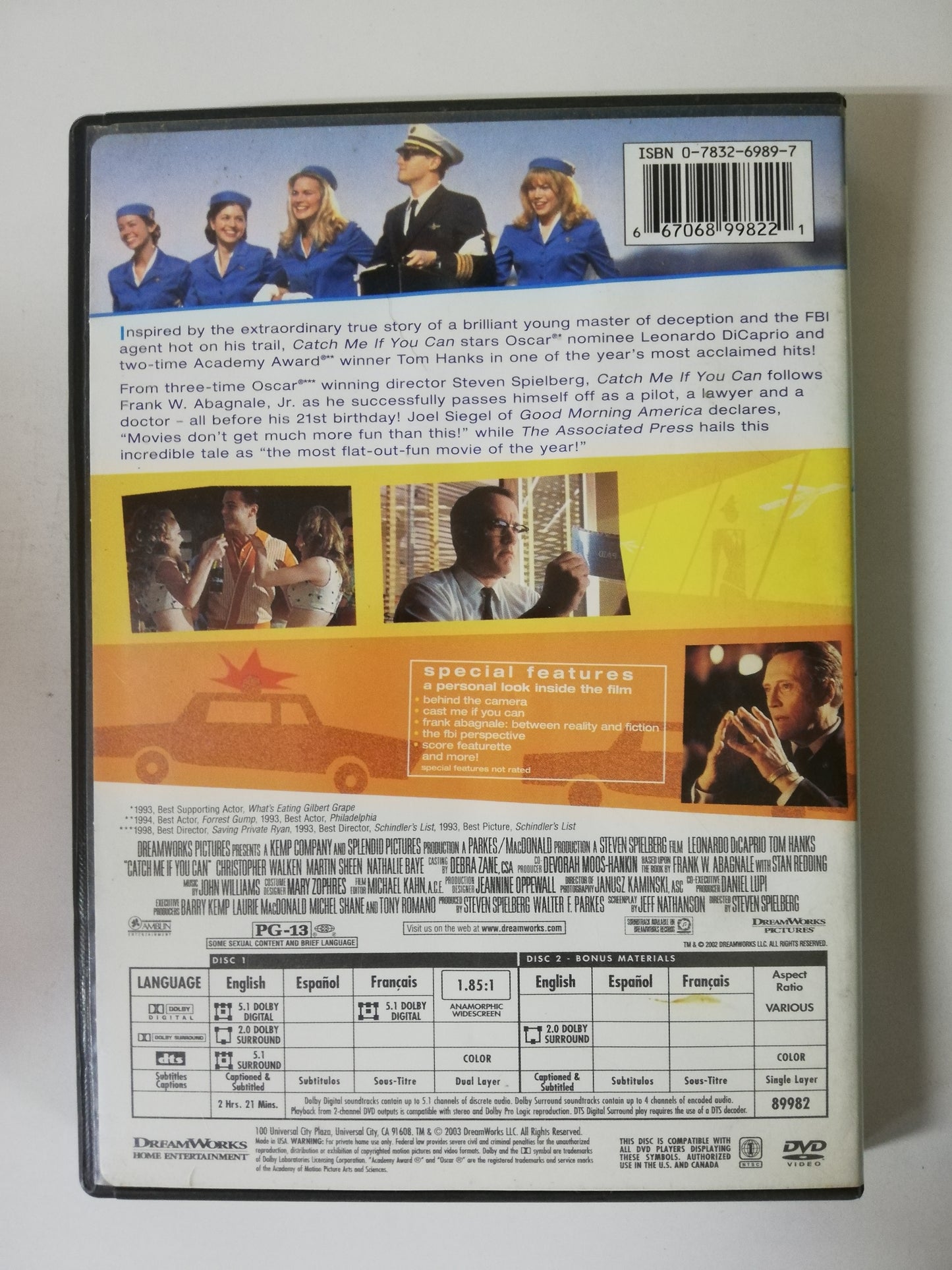 DVD CATCH ME IF YOU CAN - DVD X 2