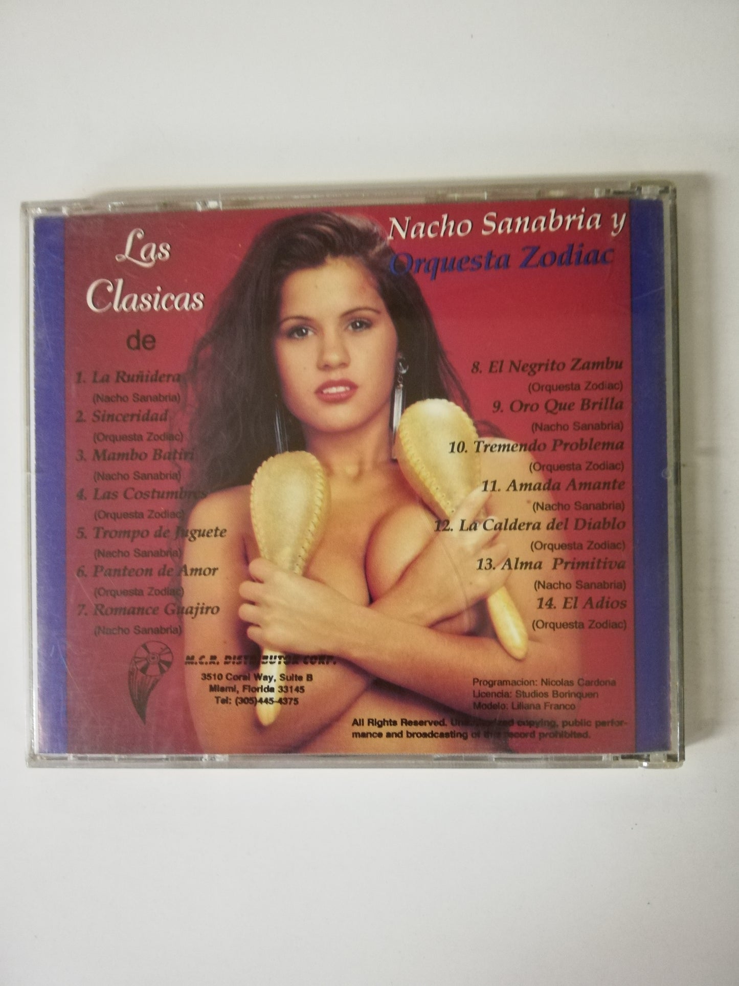CD NACHO SANABRIA Y ORQUESTA ZODIAK - LAS CLASICAS DE NACHO SANABRIA Y LA ORQUESTA ZODIAK