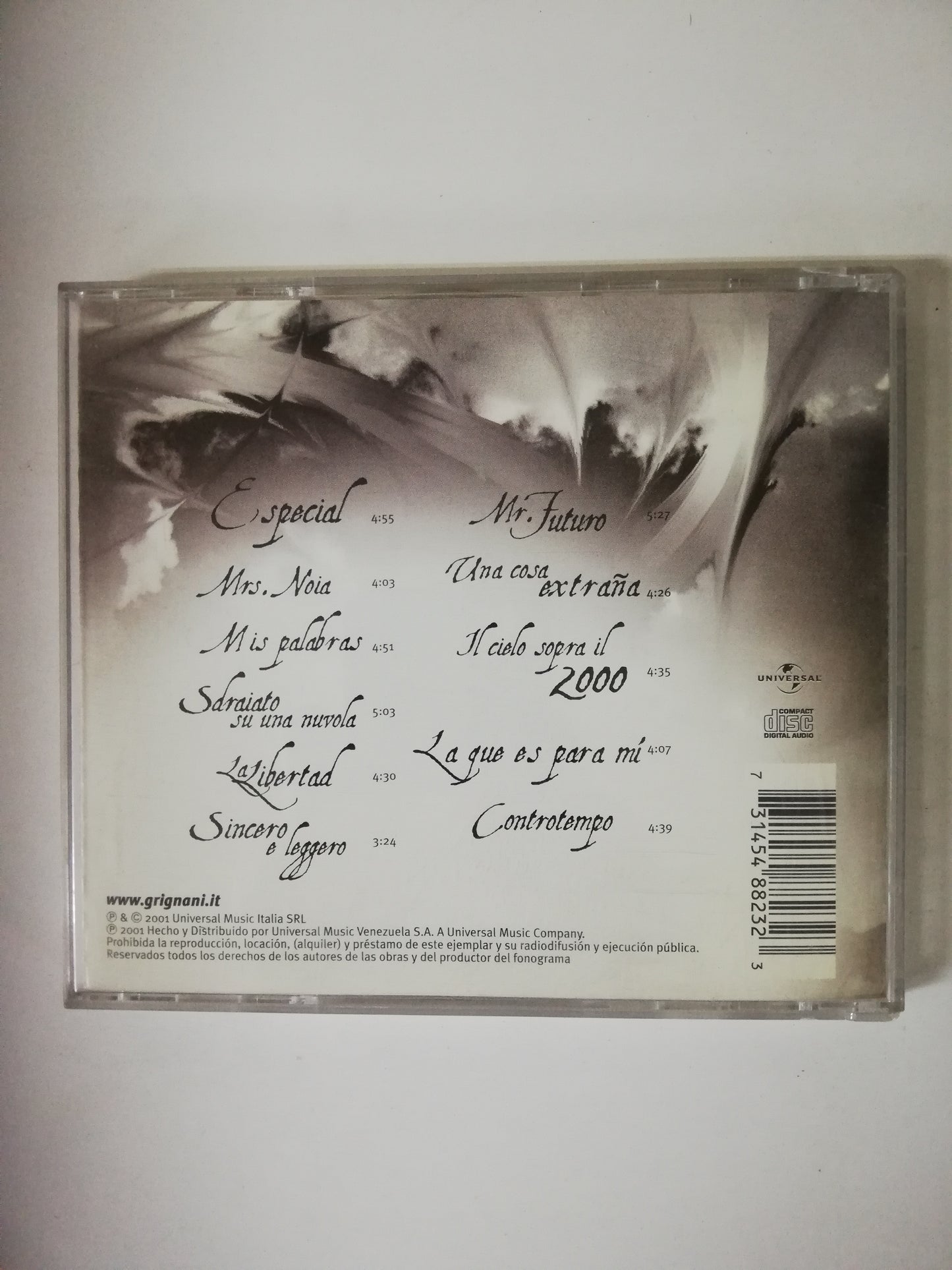 CD GIANLUCA GRIGNANI - SENTADO EN UNA NUBE