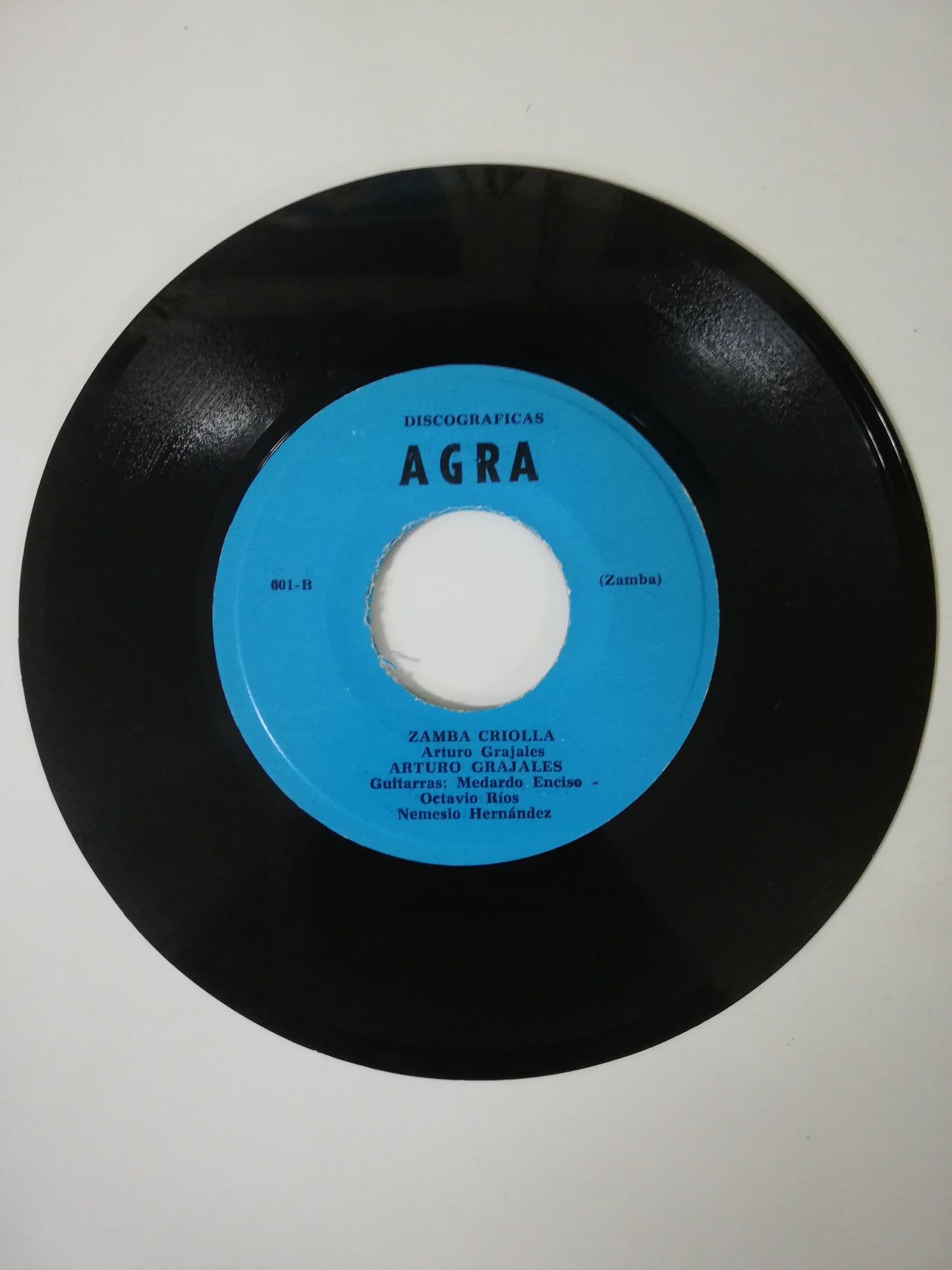 VINILO ARTURO GRAJALES - TUVE UN QUERER / ZAMBA CRIOLLA