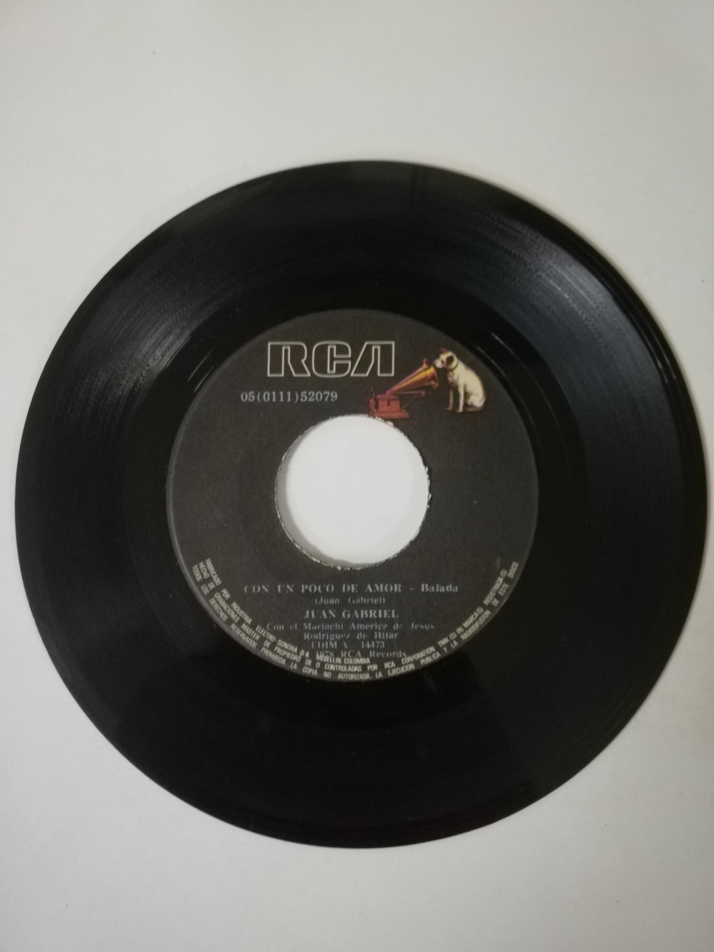 VINILO JUAN GABRIEL - ME GUSTA ESTAR CONTIGO / CON UN POCO DE AMOR