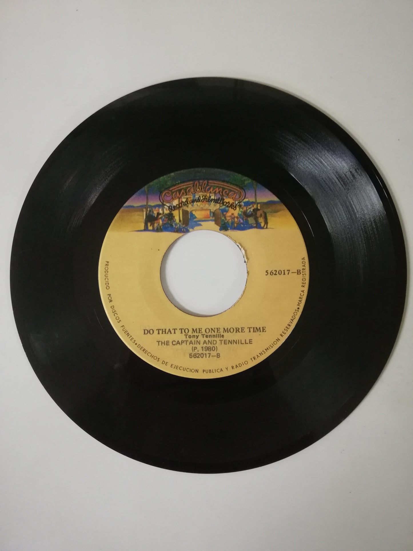 VINILO THE CAPTAIN AND TENNILLE - AMAME UNA VEZ MAS / DON´T THAT TO ME ONE MORE TIME