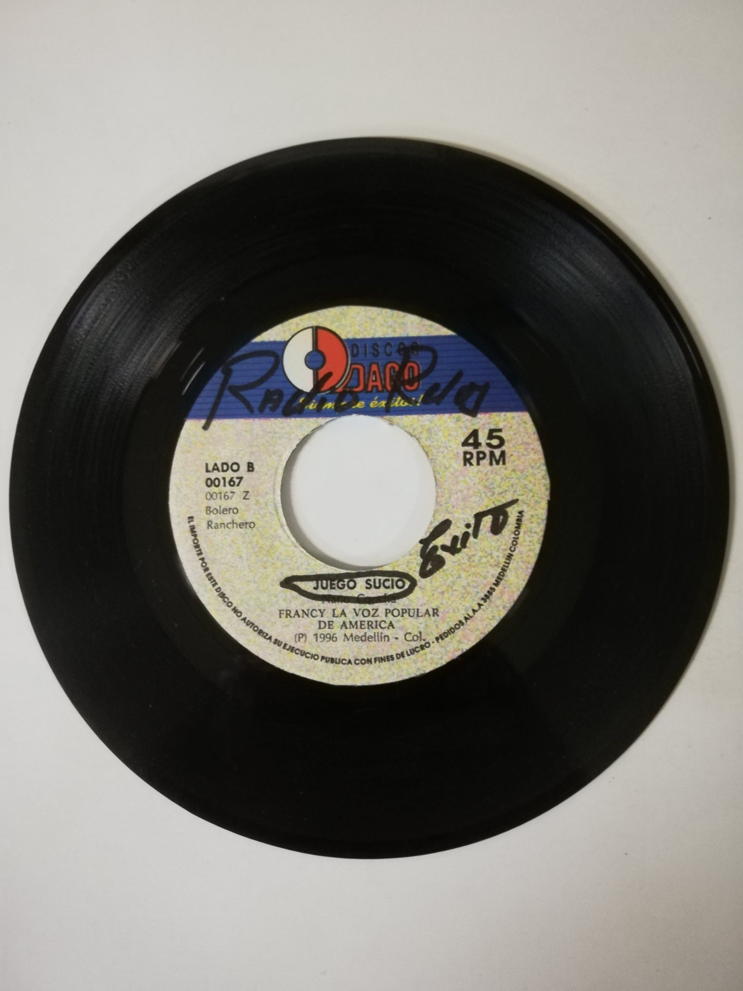 VINILO FRANCY LA VOZ POPULAR DE AMÉRICA - ESTOY CANSADA DE TI / JUEGO SUCIO