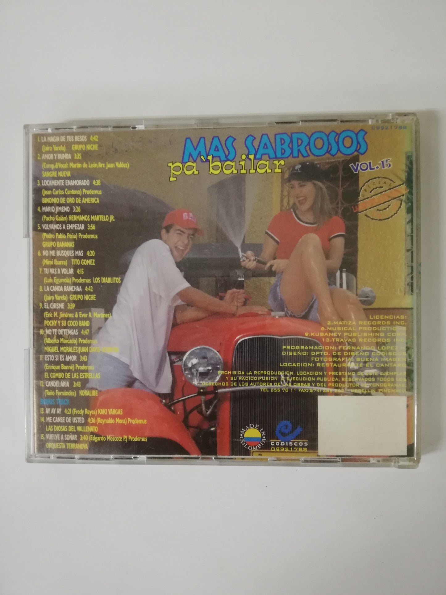 CD MAS SABROSO PA´ BAILAR - MAS SABROSO PA´ BAILAR VOL. 15