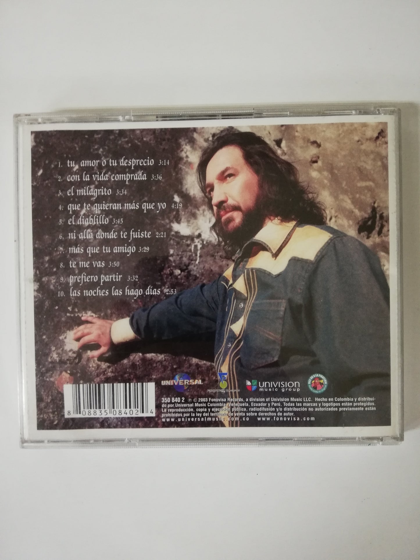 CD MARCO ANTONIO SOLIS - TU AMOR O TU DESPRECIO