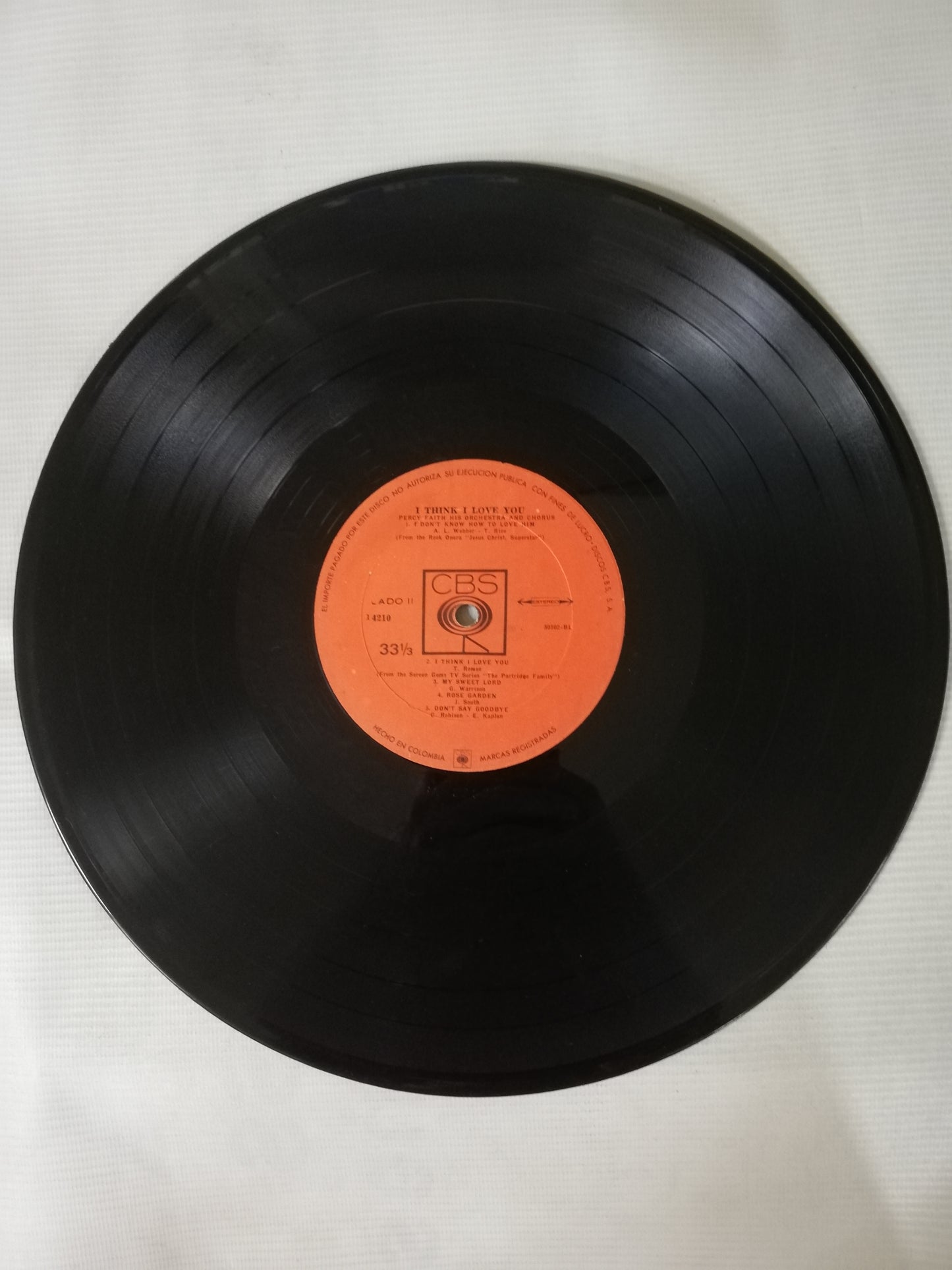 LP PERCY FAITH HIS ORCHESTRA AND CHORUS - LOVE STORY