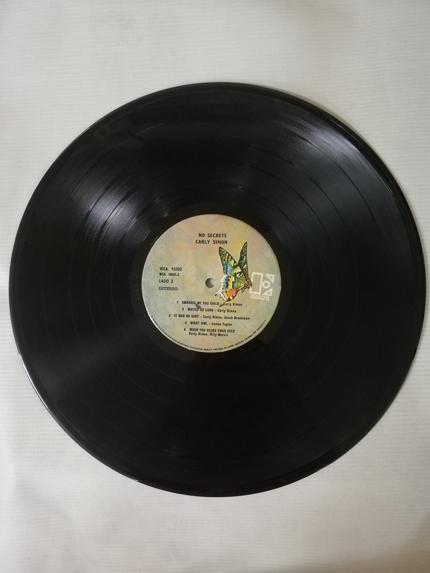 LP CARLY SIMON - NO SECRETS