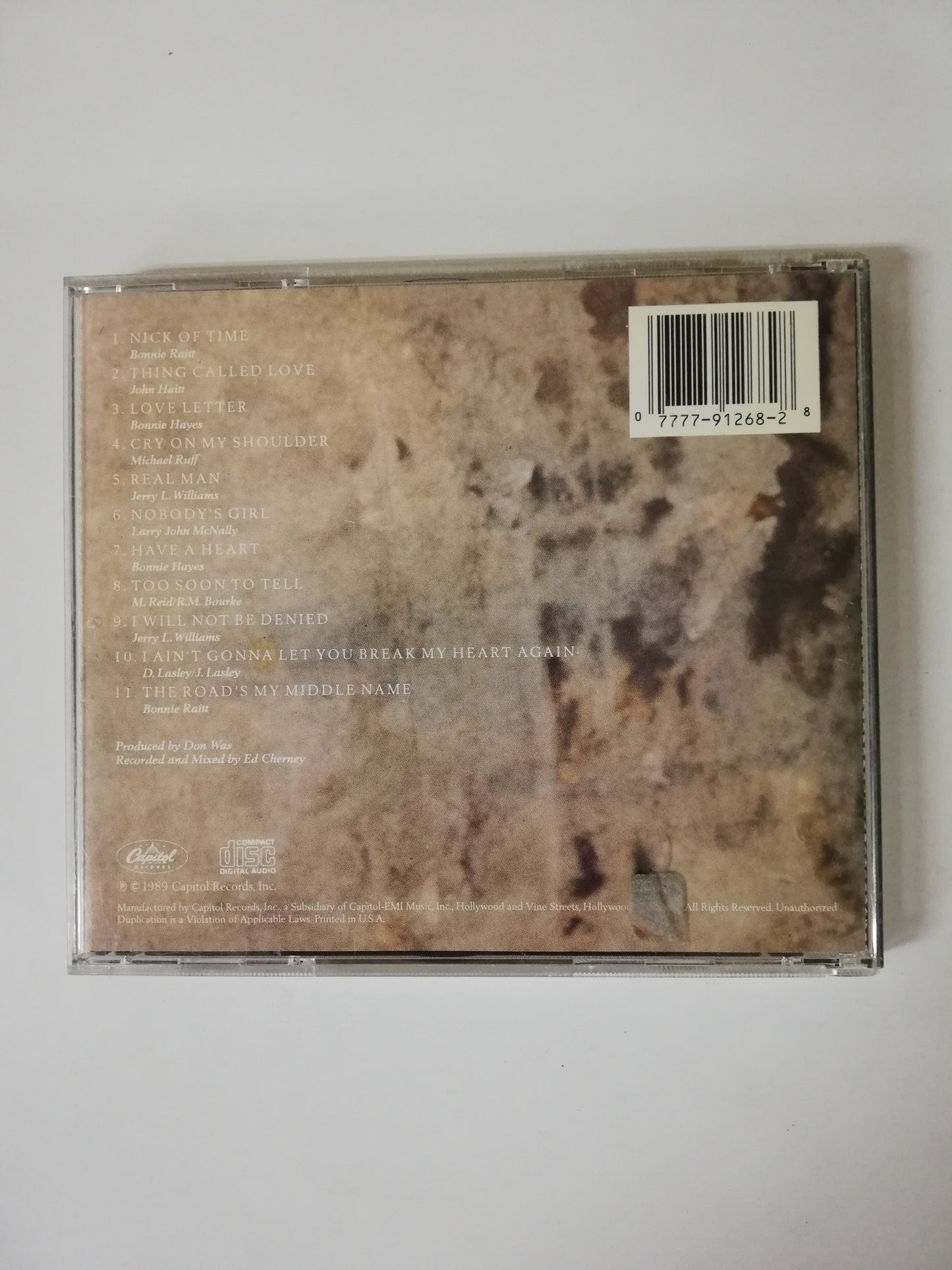 CD BONNIE RAITT - NICK OF TIME