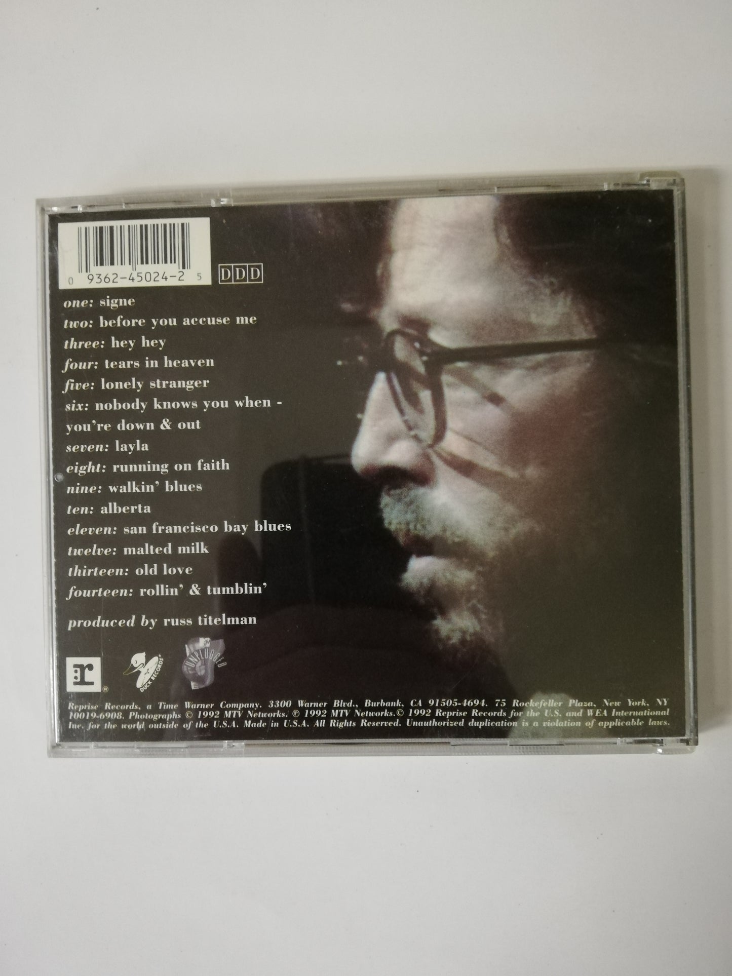 CD ERIC CLAPTON - MTV UNPLUGGED